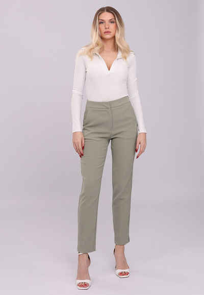YC Fashion & Style Stoffhose High-Waist Eleganzhose mit Stretchkomfort Basic, Casual, in Unifarbe