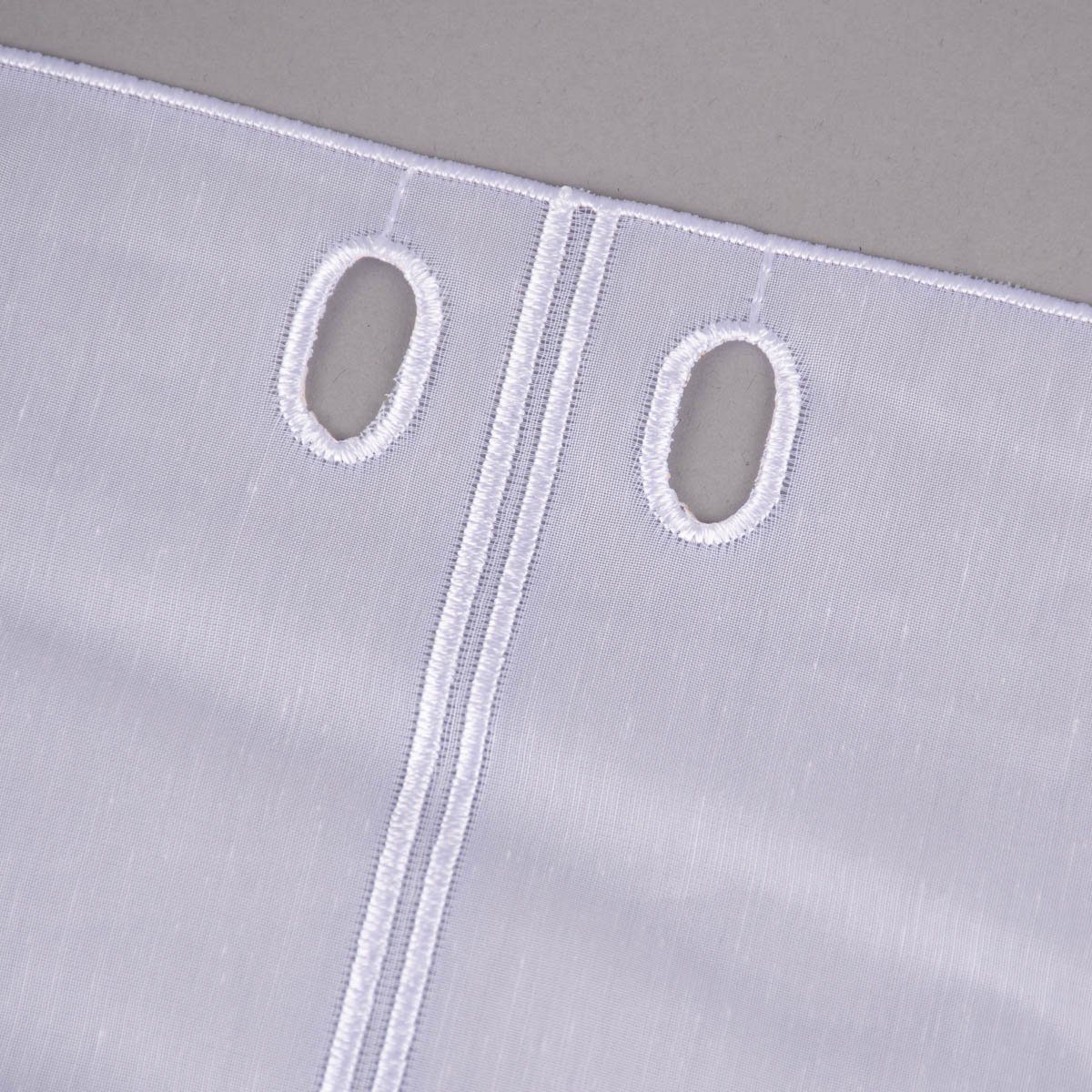 SCHÖNER LEBEN. Meterware Stickerei-Panneaux Bistrogardine Batistoptik nähfr günstig online kaufen