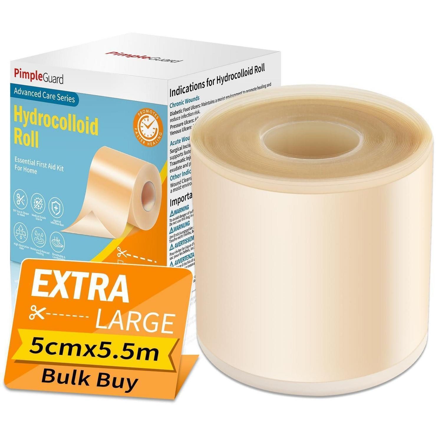 LuxusKollektion Anti-Pickel-Pflaster Hydrokolloid Pflaster Rolle Pimple Patches Pickel 5cm*5.5m