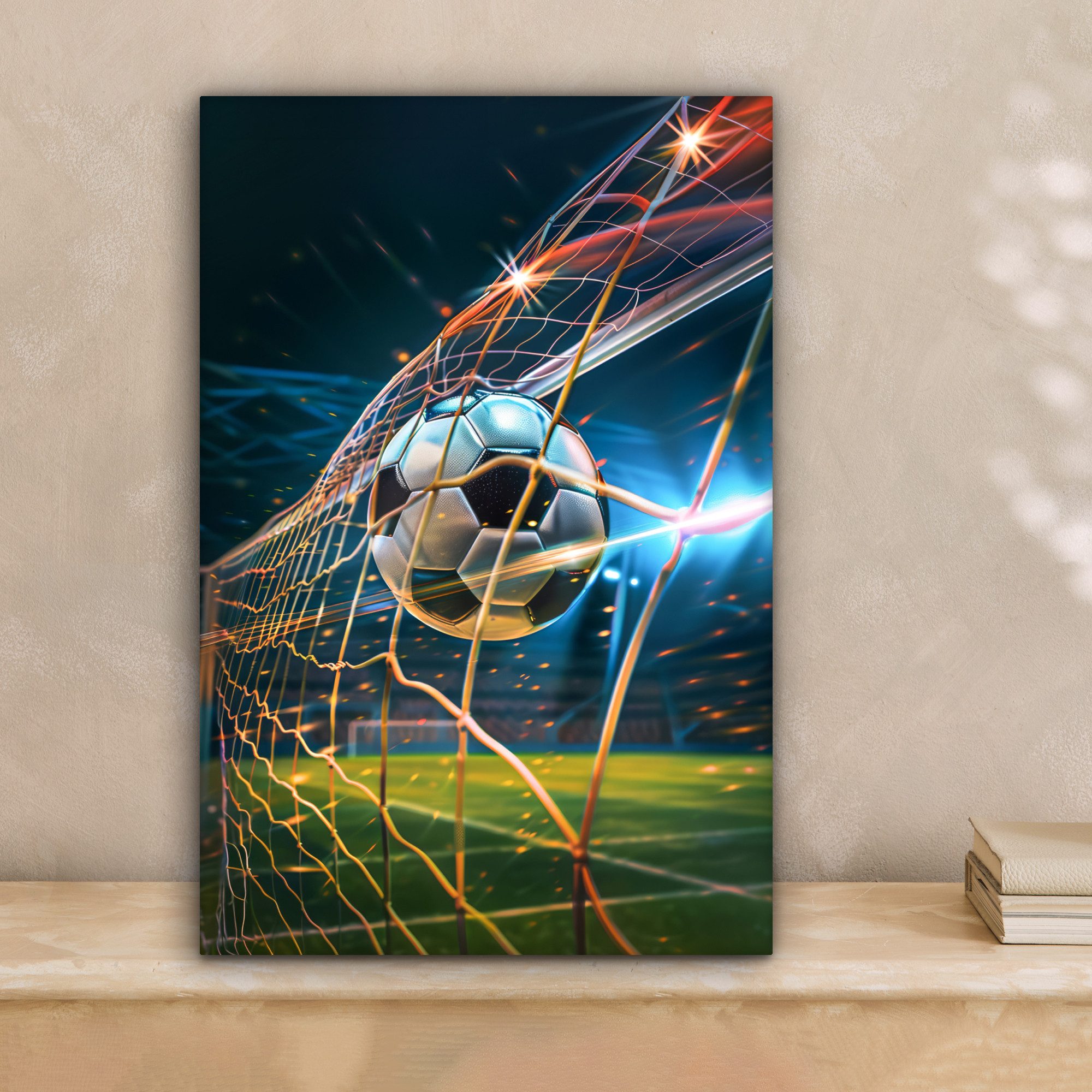 OneMillionCanvasses® Leinwandbild Fußball - Tor - Sport - Jungen, Fotodruck günstig online kaufen