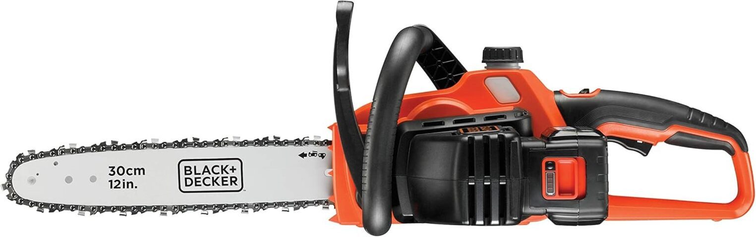 Black + Decker Akku-Kettensäge Li Ion Akku Kettensäge 36V GKC3630L25 mit Akku und Ladegerät, 1-tlg.