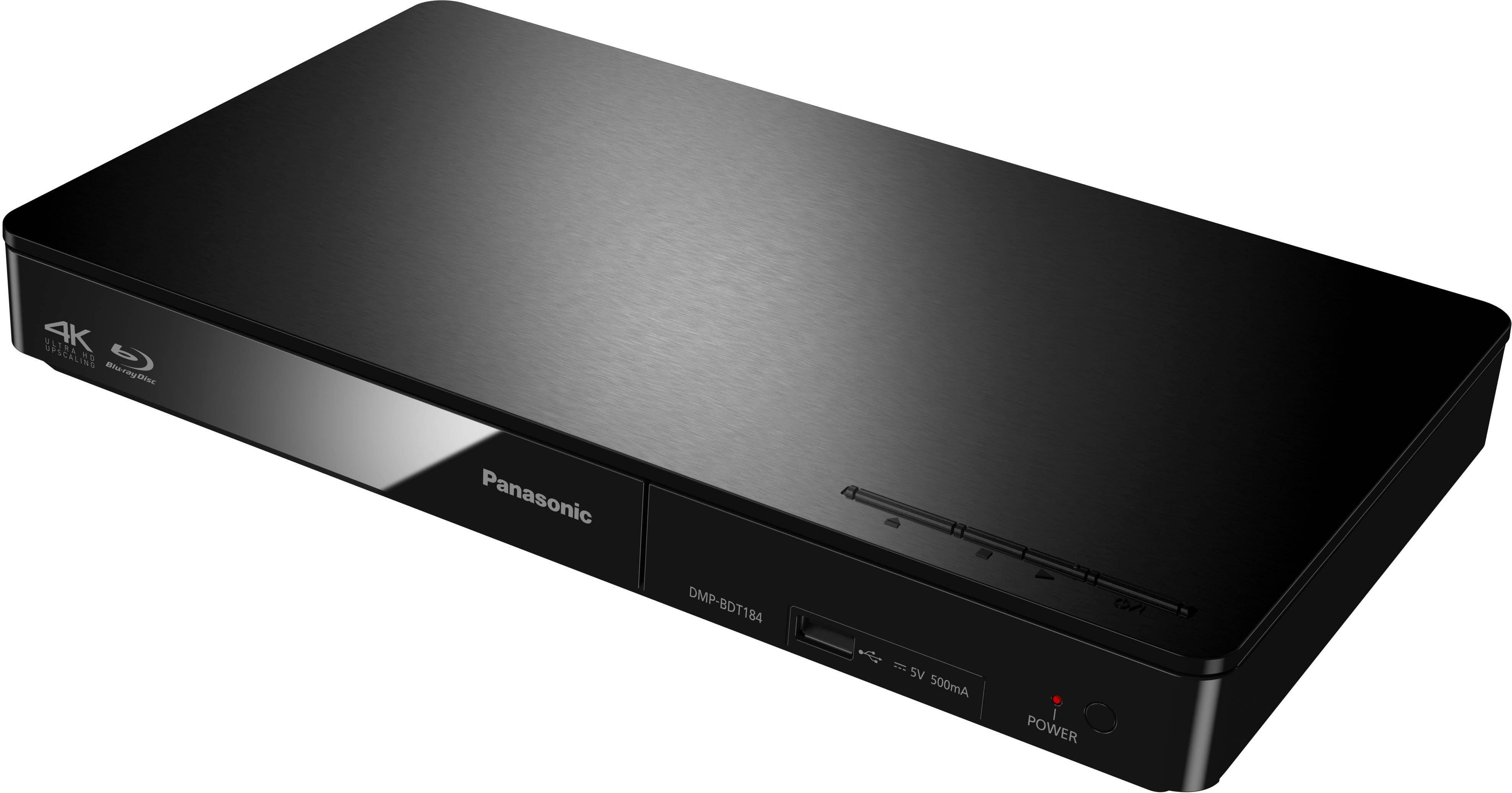 Panasonic Blu-ray-Player (Ethernet), (LAN Schnellstart-Modus) schwarz DMP-BDT184 DMP-BDT185 4K Upscaling, /