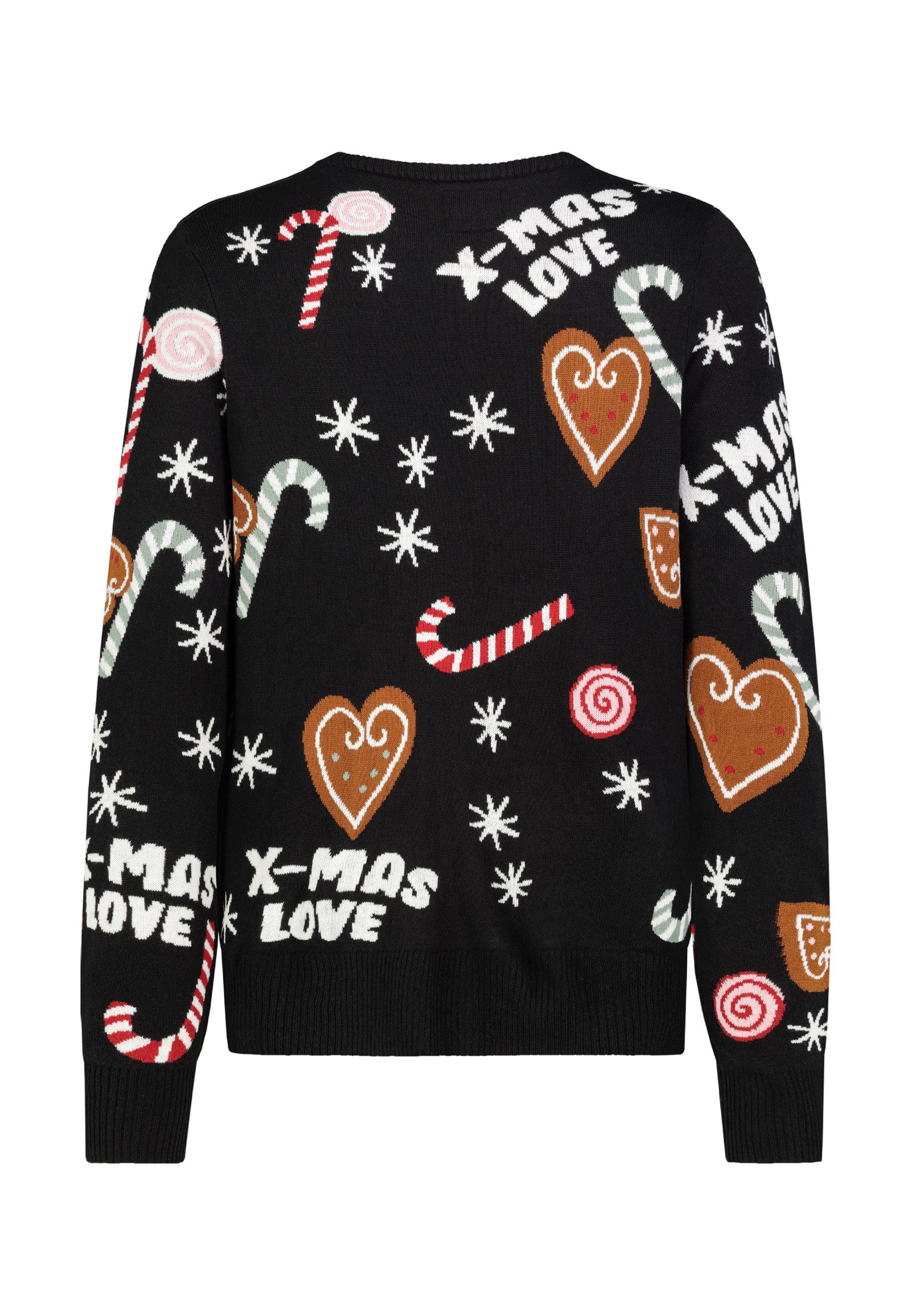 SUBLEVEL Strickpullover Damen Allover Weihnachtspullover günstig online kaufen