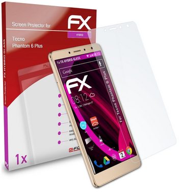 atFoliX Schutzfolie Panzerglasfolie für Tecno Phantom 6 Plus, Ultradünn und superhart