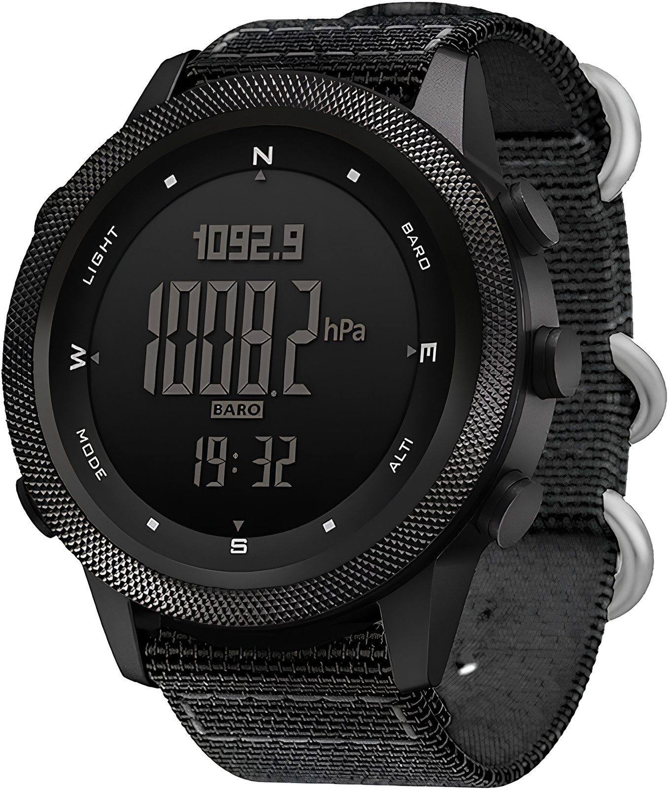 Athlix Digitaluhr APACHE-46 Digitale Sportuhr für Herren Militäruhr Sportuhr, 50m Wasserdicht, Kompass, Barometer, Temperatur