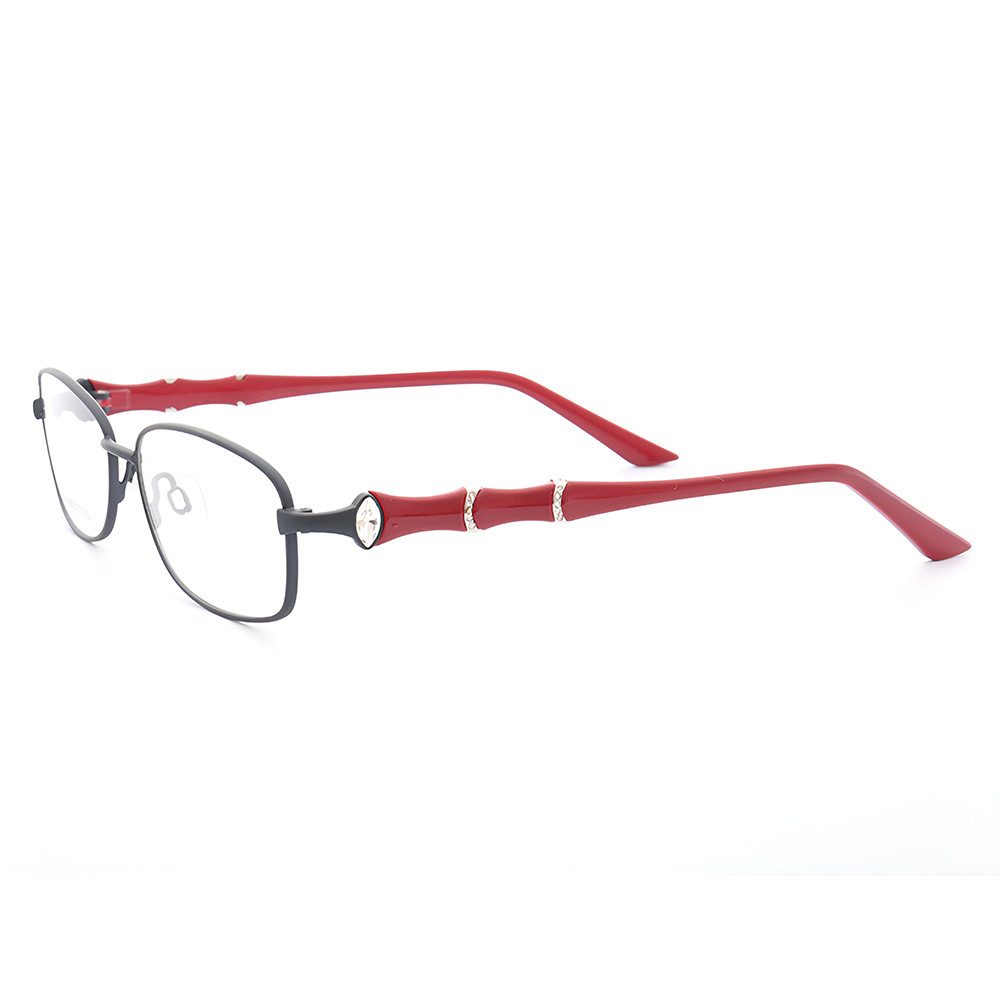 Lesebrille Damen Herren Anti Blaulicht Schmal Metall Mehrfarbig Ultraleicht