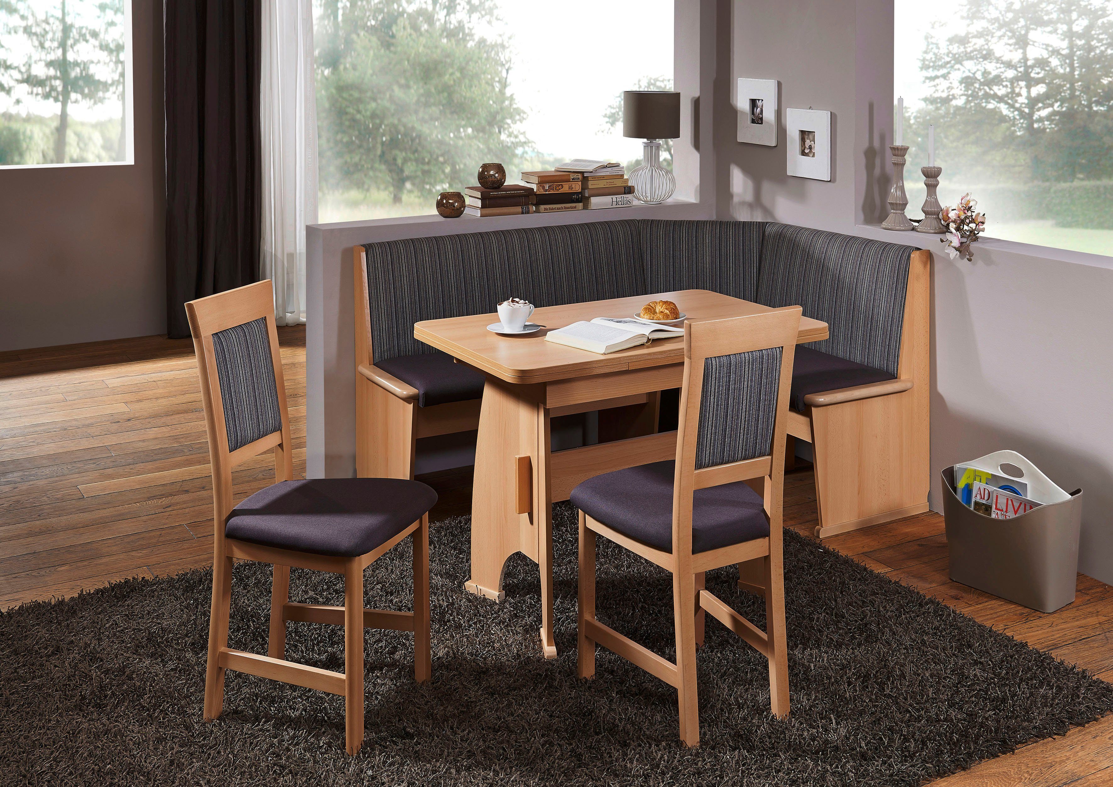 SCHÖSSWENDER Eckbankgruppe »Imola«, (Set, 4), klassisches Design