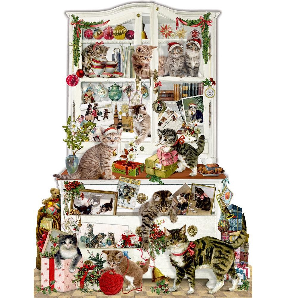 COPPENRATH DIE SPIEGELBURG Adventskalender Wand-Adventskalender - Katzen im Advent