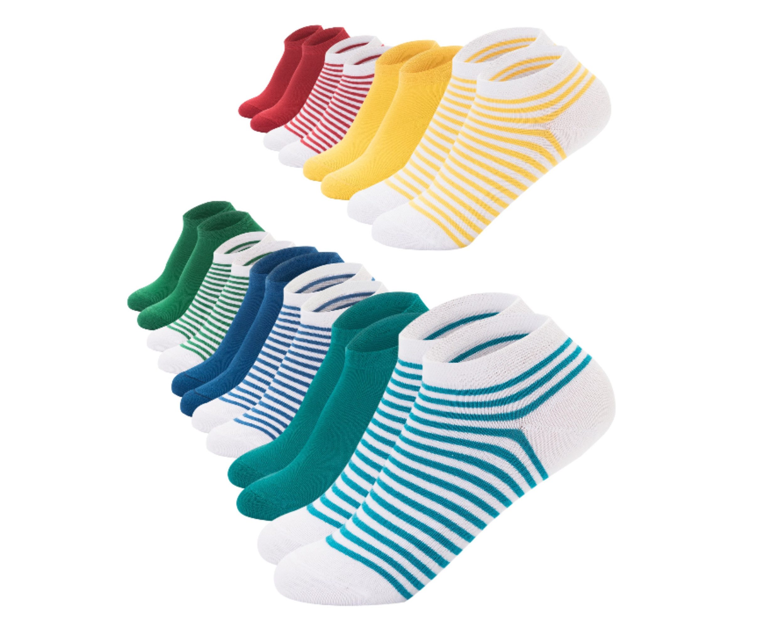FOOTNOTE Sneakersocken Fitzgerald/39-42/bunt (10-Paar) trendige Socken mit Softbund von FOOTNOTE