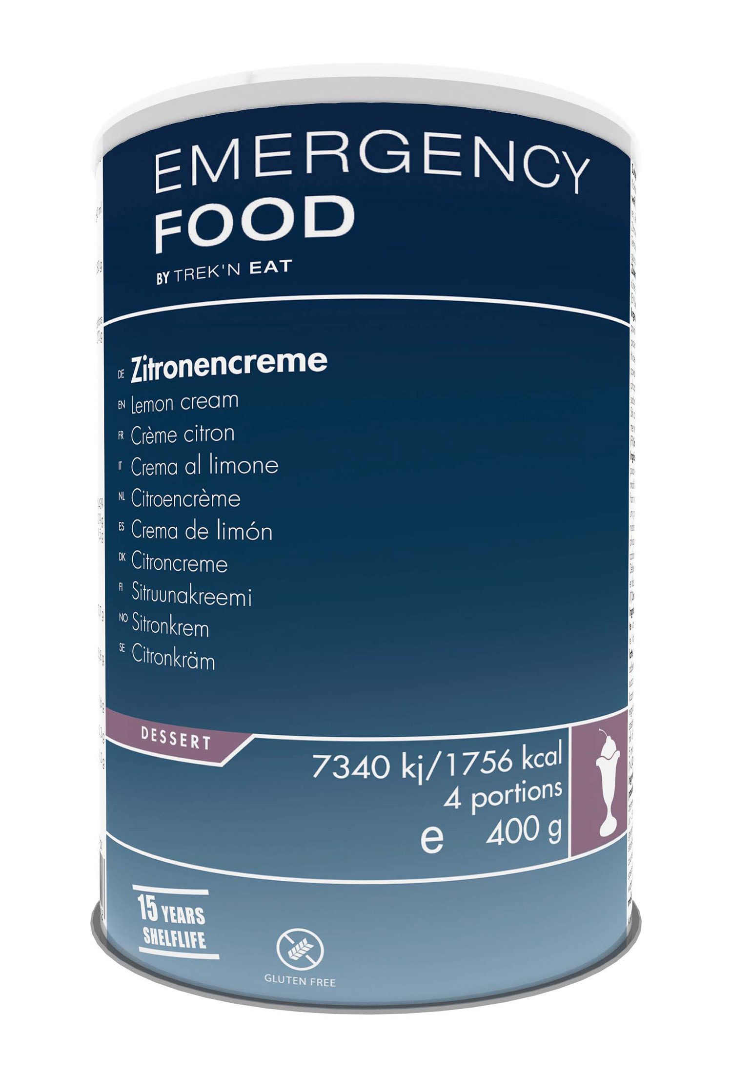 TrekNEat Vorratsdose EMERGENCY FOOD Zitronencreme Dose 15 Jahre