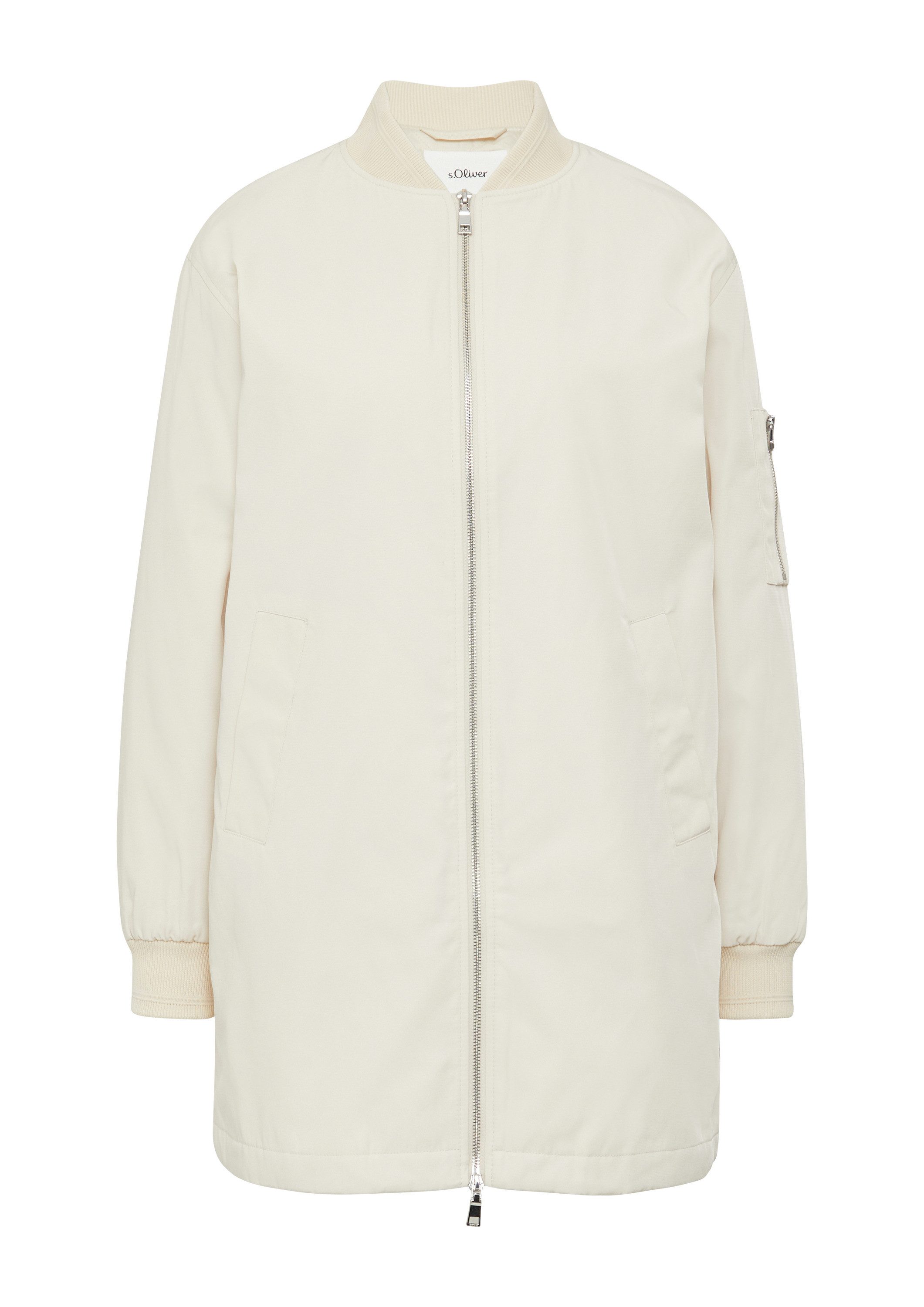 s.Oliver Funktionsmantel Outdoor-Mantel Leicht gefütterter Blousonmantel im Relaxed Fit