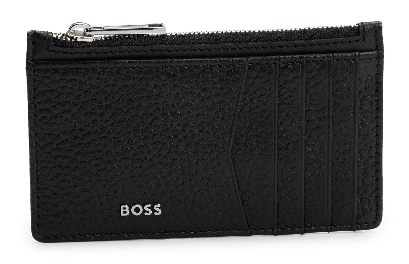 BOSS Kartenetui 10 CC With Zip, aus echtem Rindsleder günstig online kaufen