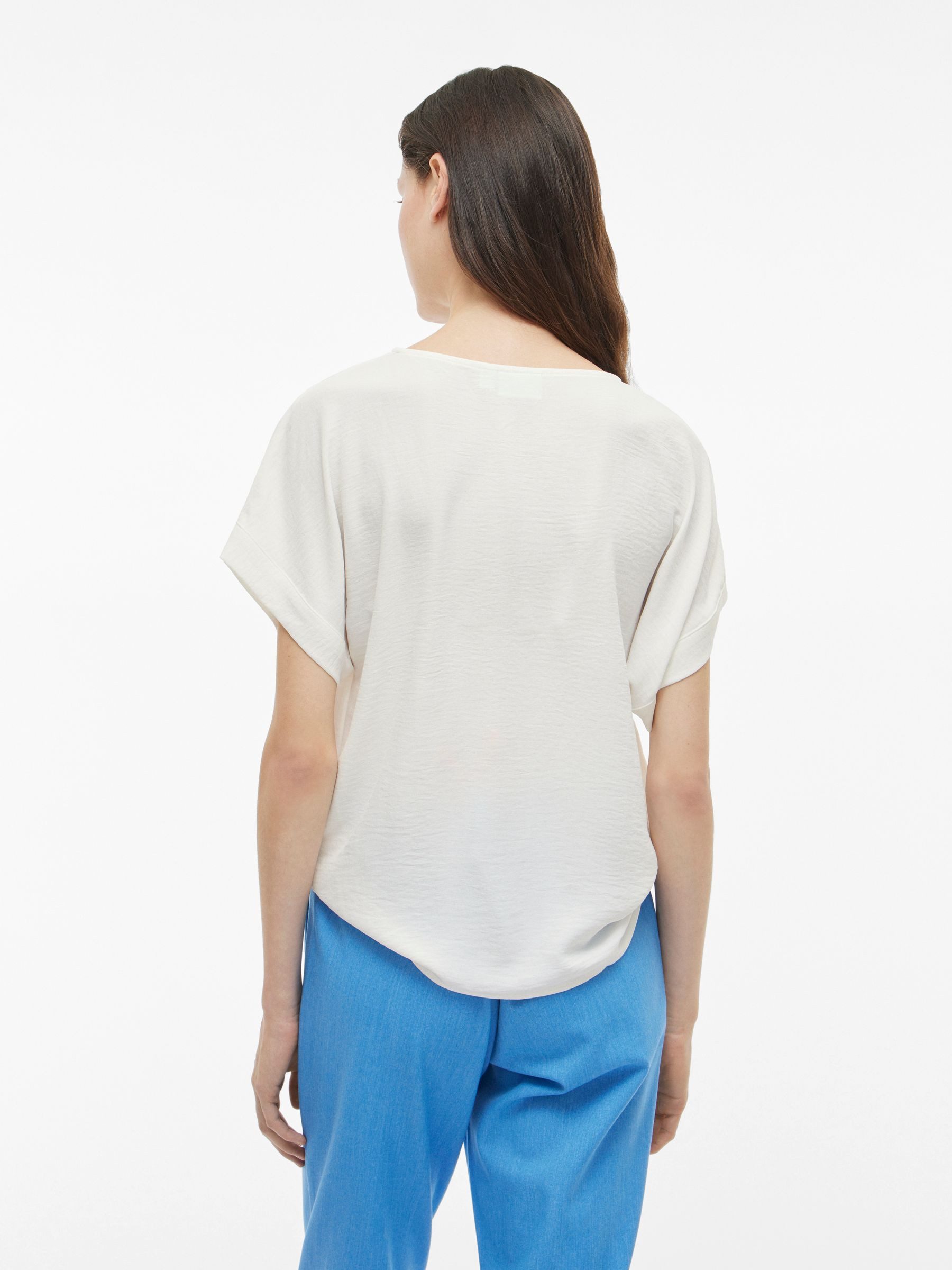 Vila T-Shirt Elegantes Kurzarm- mit Design günstig online kaufen