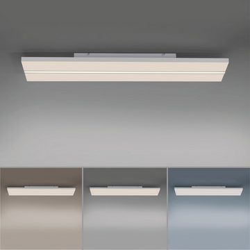 JUST LIGHT LED Deckenleuchte EDGING, CCT - über Fernbedienung, Dimmfunktion, Memory, nach Trennung vom Netz, LED fest integriert, warmweiß - kaltweiß, dimmbar über Fernbedienung