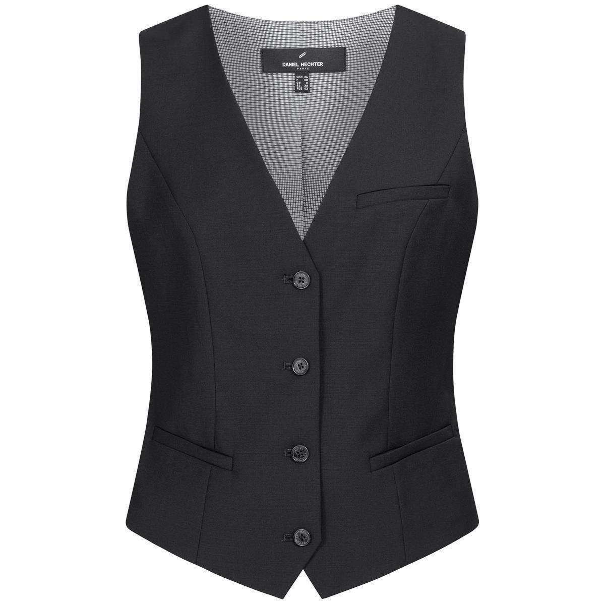 Anzugweste HECHTER PARIS Corporate Weste Damen Tailored Modern Fit Schwarz