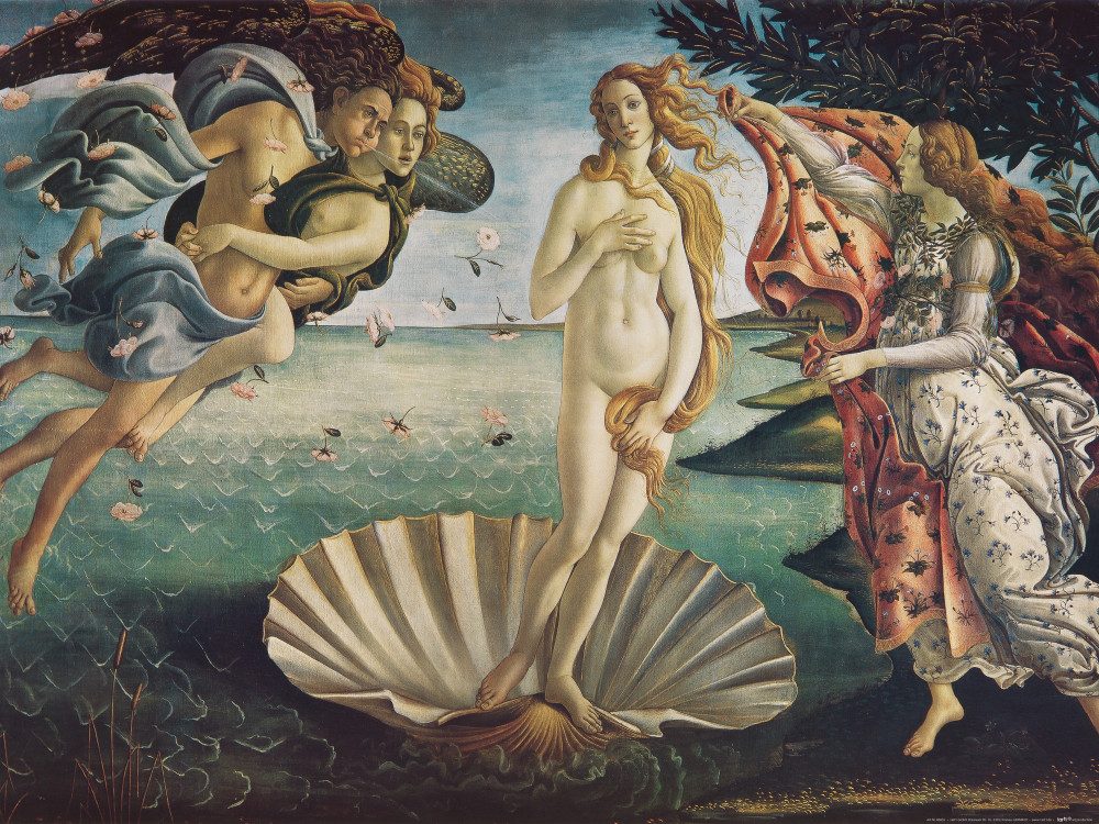 Poster Sandro Botticelli Kunstdruck Bild - Die Geburt Der Venus