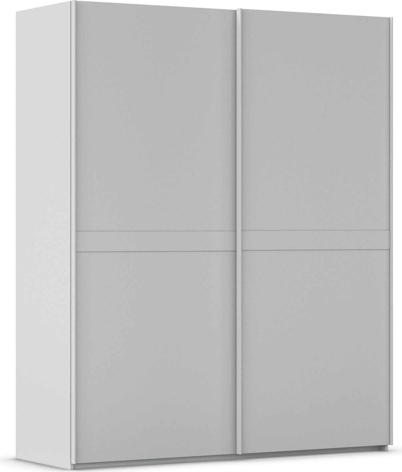 rauch Schwebetürenschrank Kleiderschrank Schrank Garderobe Schlafzimmerschrank SCALE-LINE edle Optik mit Bauchbinde in Korpusfarbe Dekorfront MADE IN GERMANY