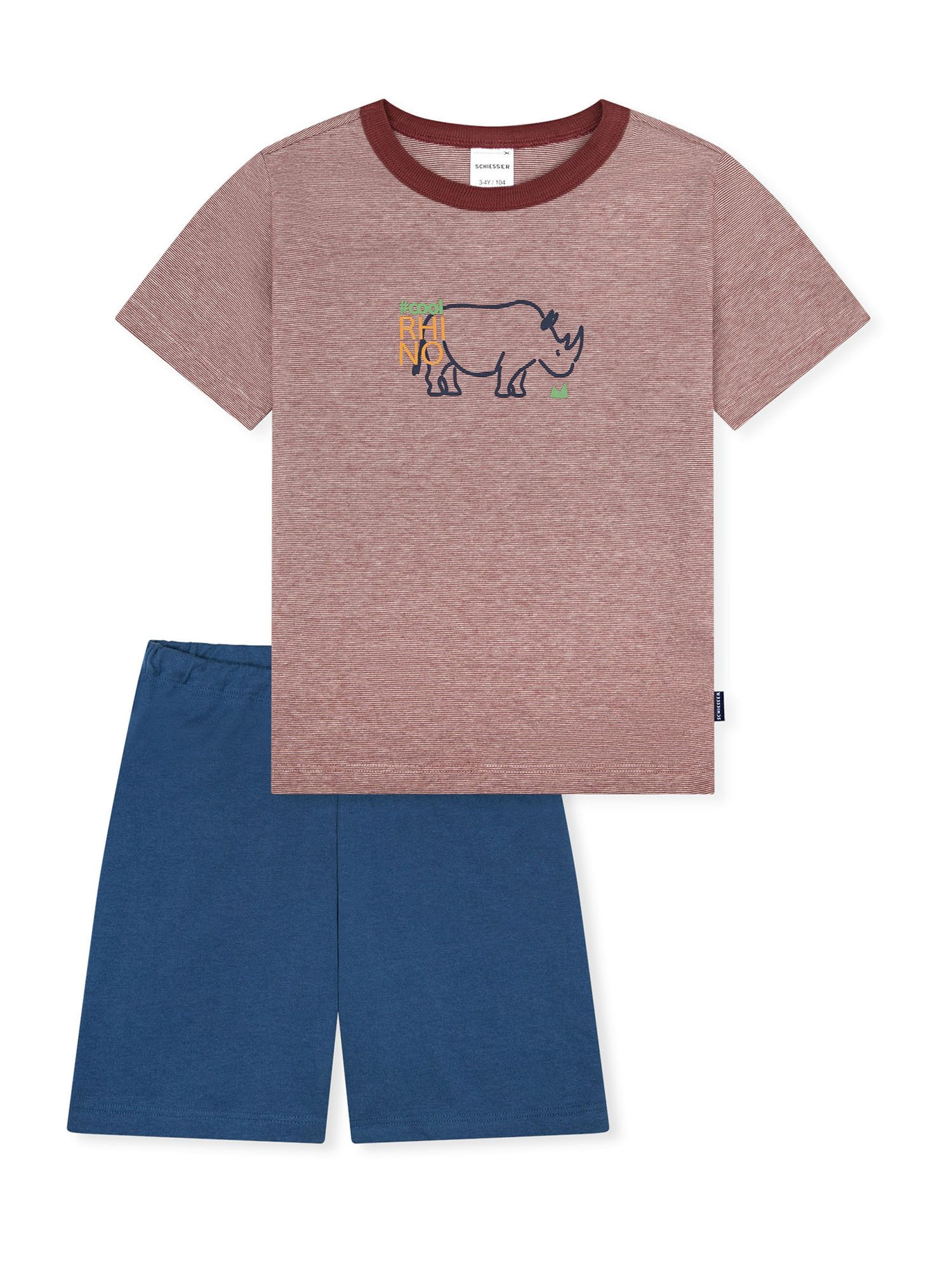 Schiesser Pyjama Nightwear (2 tlg) Schlafanzug, Pyjama Set, Nachtwäsche