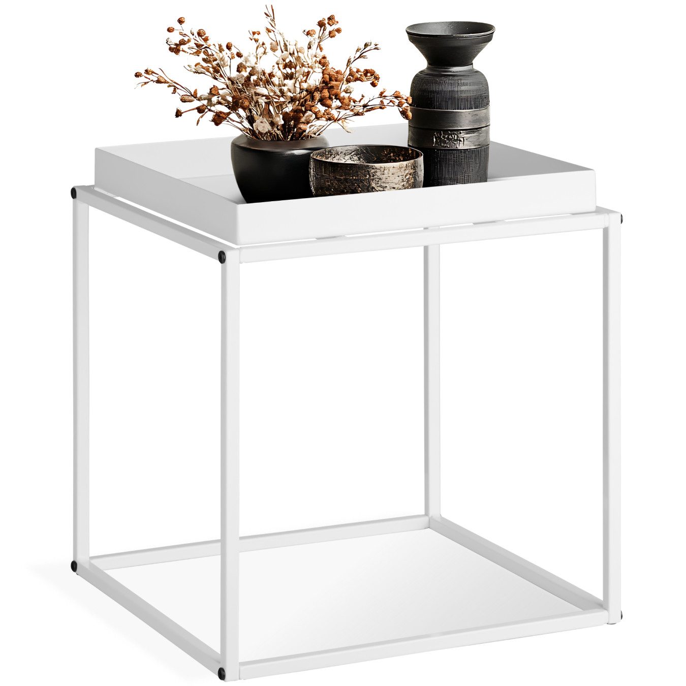 tectake Beistelltisch Couchtisch Cambridge 40x40x44cm (1-St., günstig online kaufen