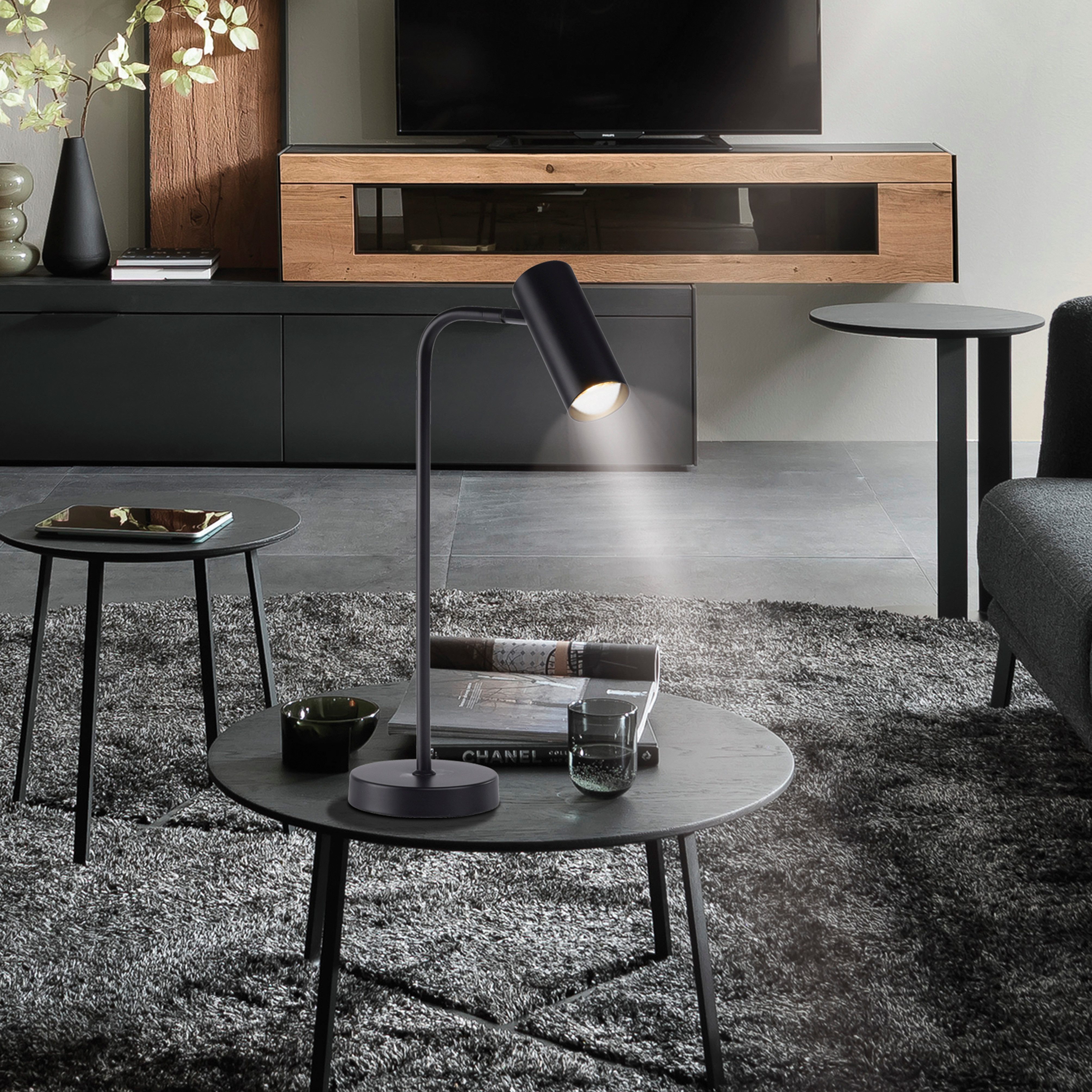 SCHÖNER WOHNEN-Kollektion LED Tischleuchte RIK, LED wechselbar, Warmweiß, SCHÖNER WOHNEN Kollektion, dreh- und schwenkbar
