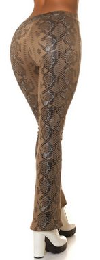 Koucla Schlaghose mit Snake-Print, Leggings Damenhose