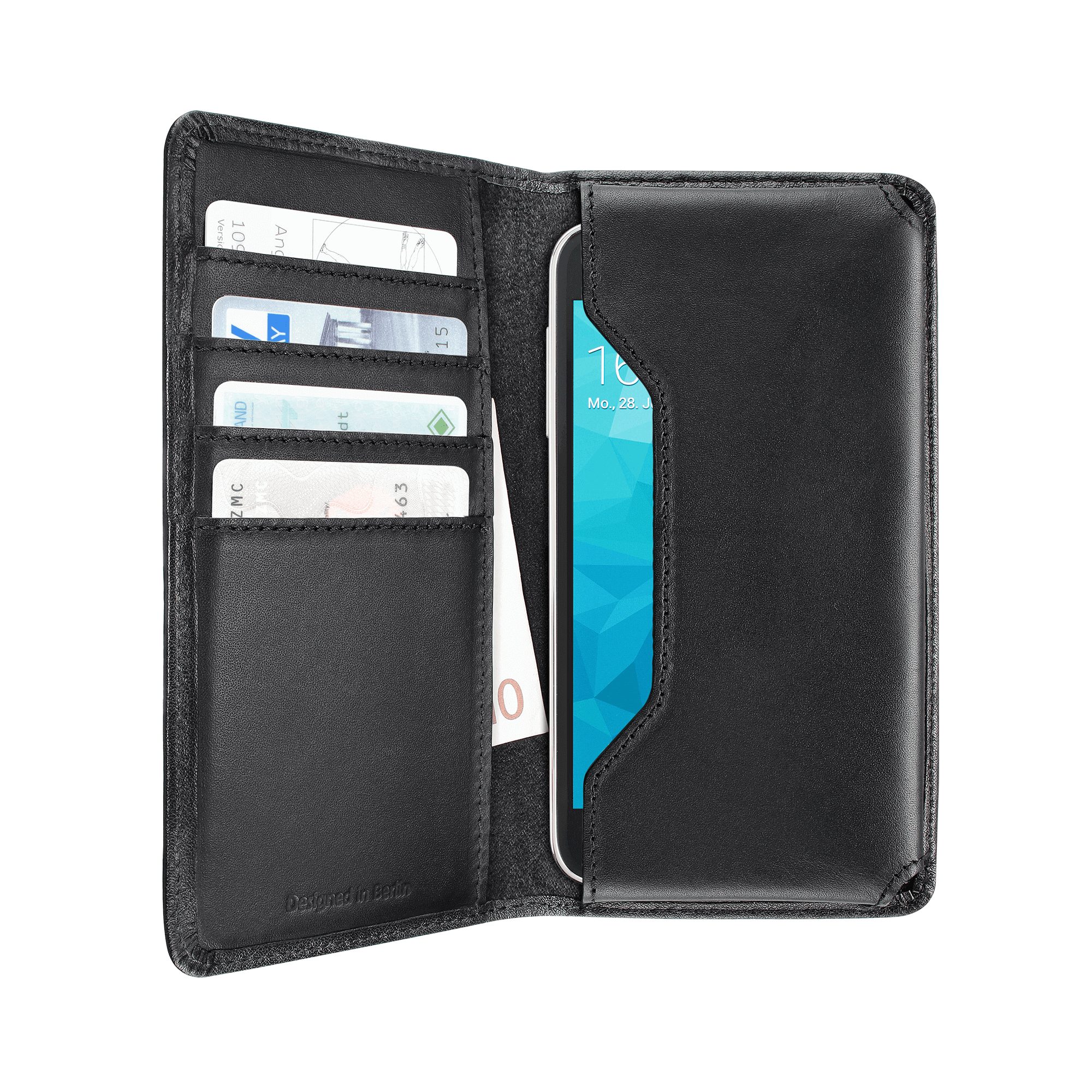 Artwizz Flip Case Universal Wallet for Smartphones, black (Size XL for 5)