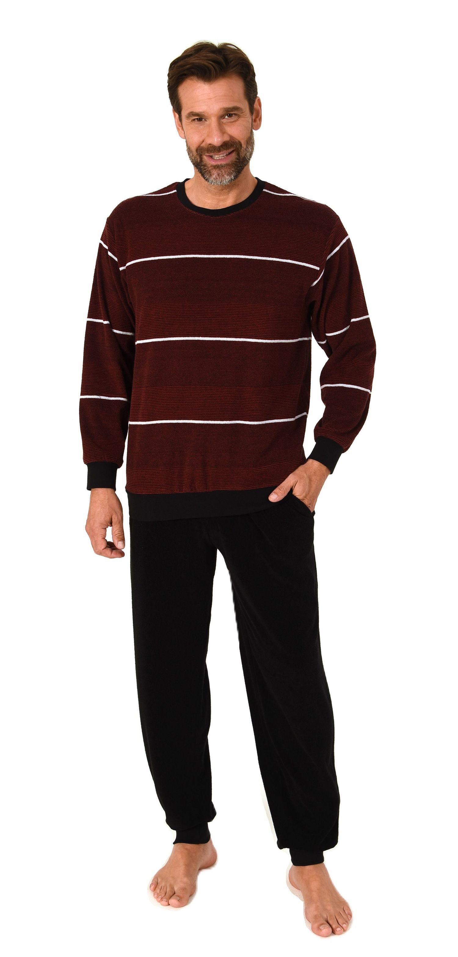 Normann Pyjama Normann Herren Frottee Schlafanzug günstig online kaufen