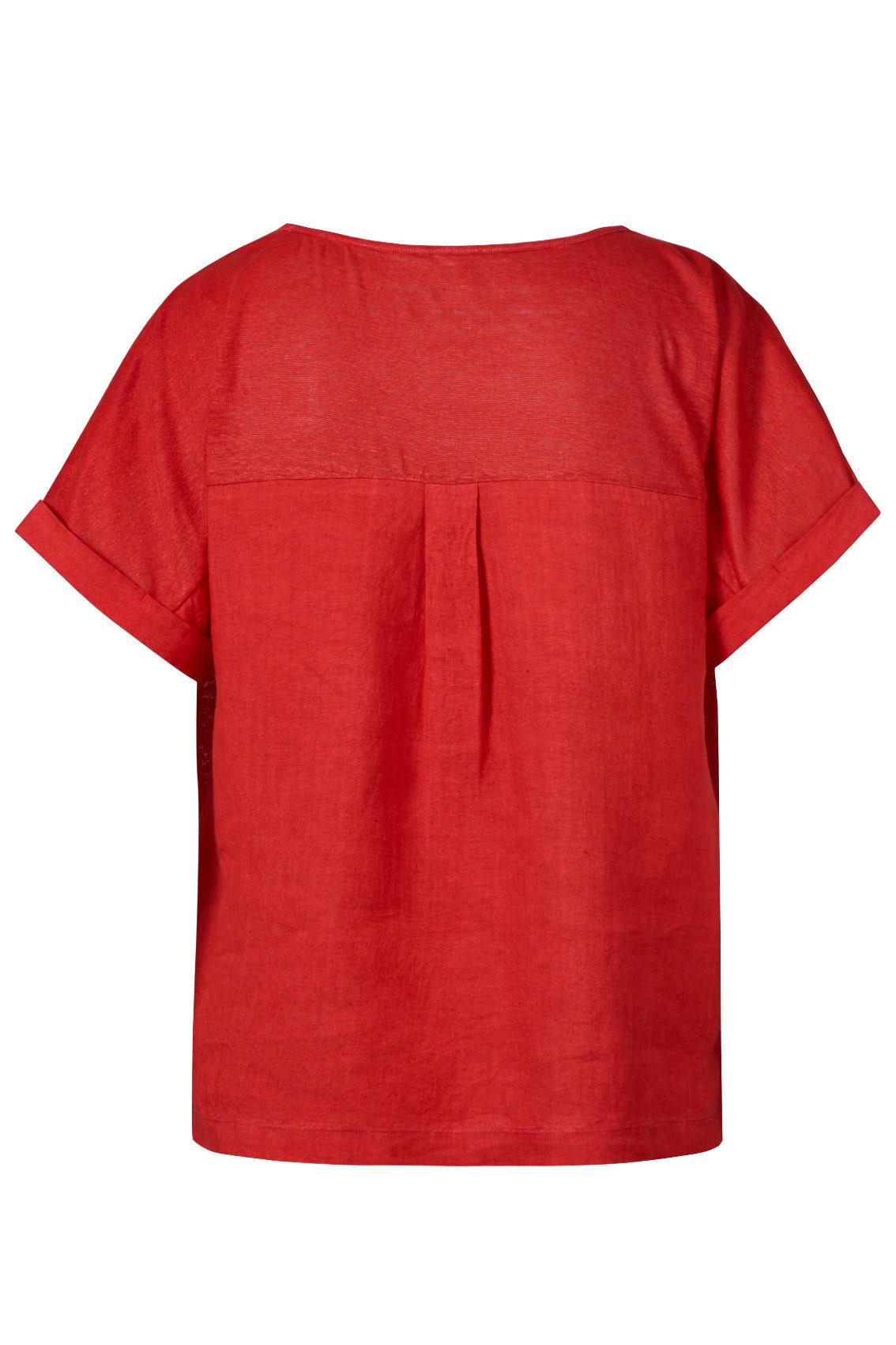 Himalaya Clothing Kurzarmshirt Lässiges Leinen-Shirt Damen mit Rundhalsauss günstig online kaufen