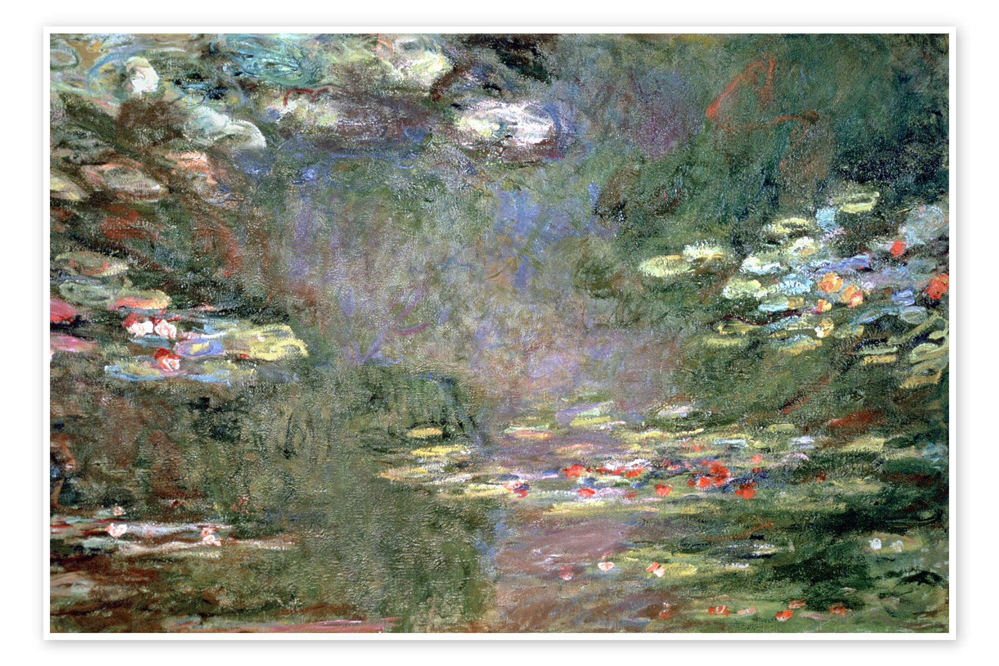 Posterlounge Плакат Claude Monet, Seerosen, Malerei