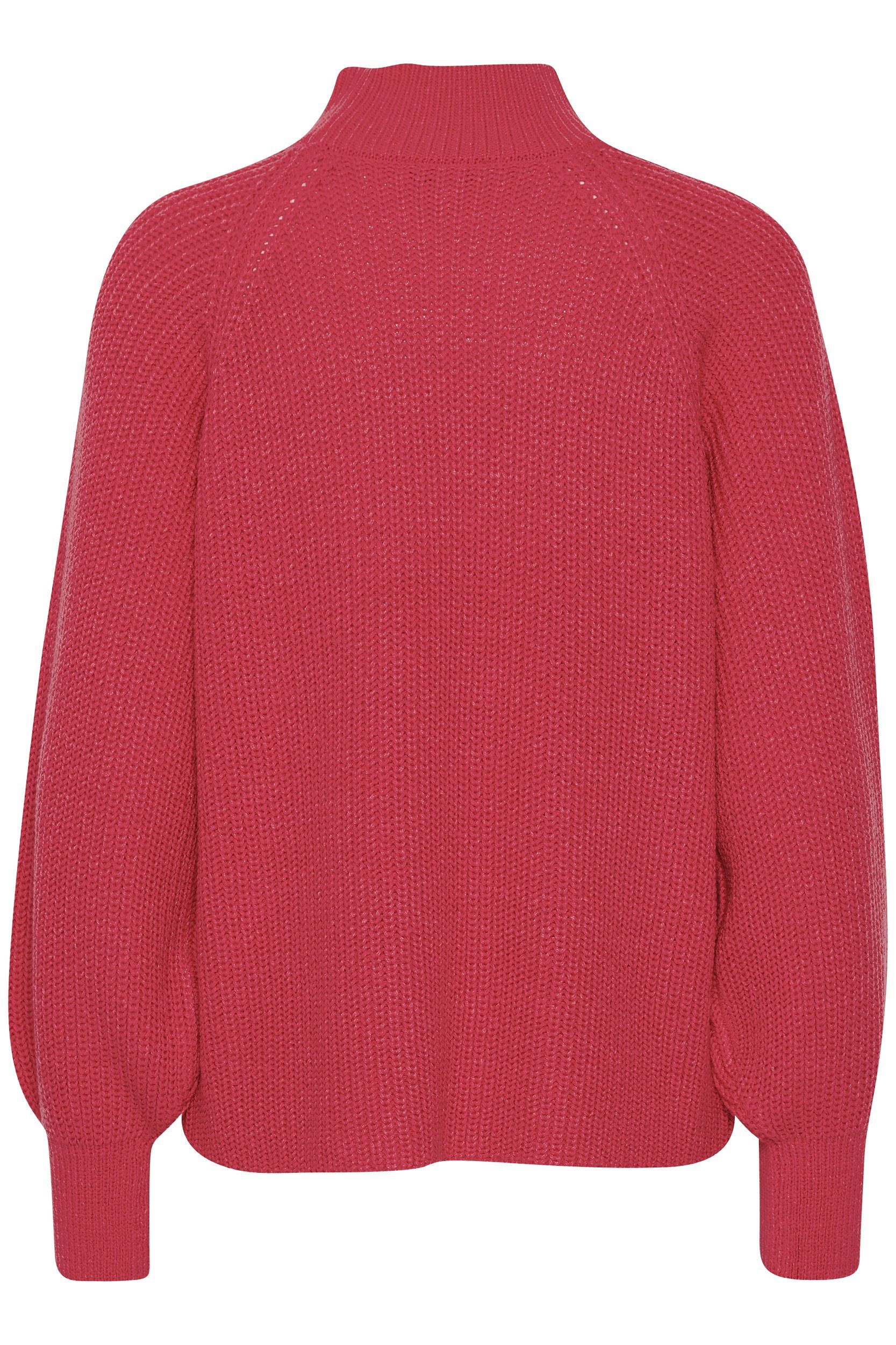 b.young Strickpullover Grobstrick mit Ballonärmeln mit Kragen BYOTINKA HIGH NECK JUMPER -