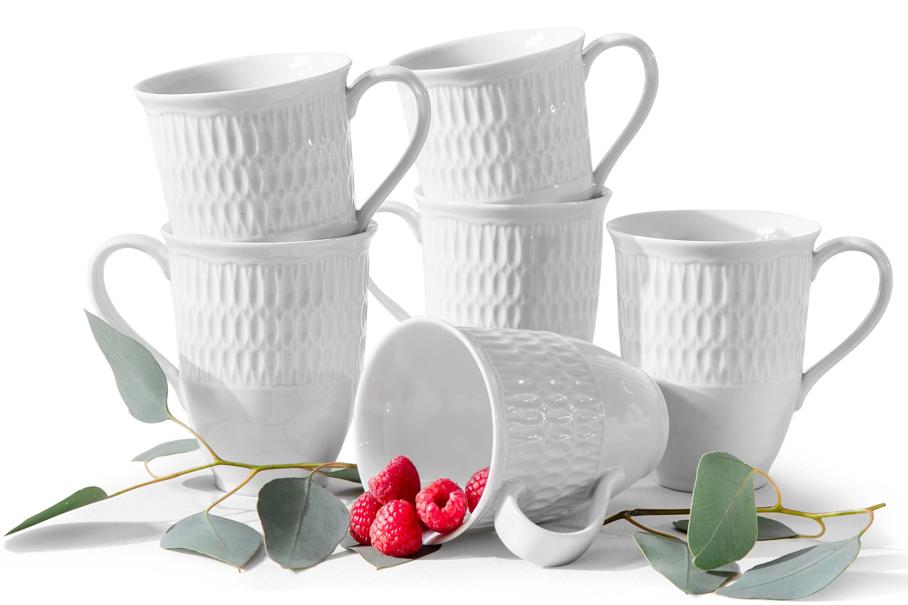 KONSIMO® Tasse CMIELOW SOFIA Tassen-Set, Kaffeetassen, Becher-Set, Porzellan, Hochwertiges Premium-Porzellan, Set für 6 Personen, handgefertigt
