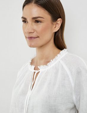 GERRY WEBER Klassische Bluse 3/4 Arm Bluse mit Rüschenkragen