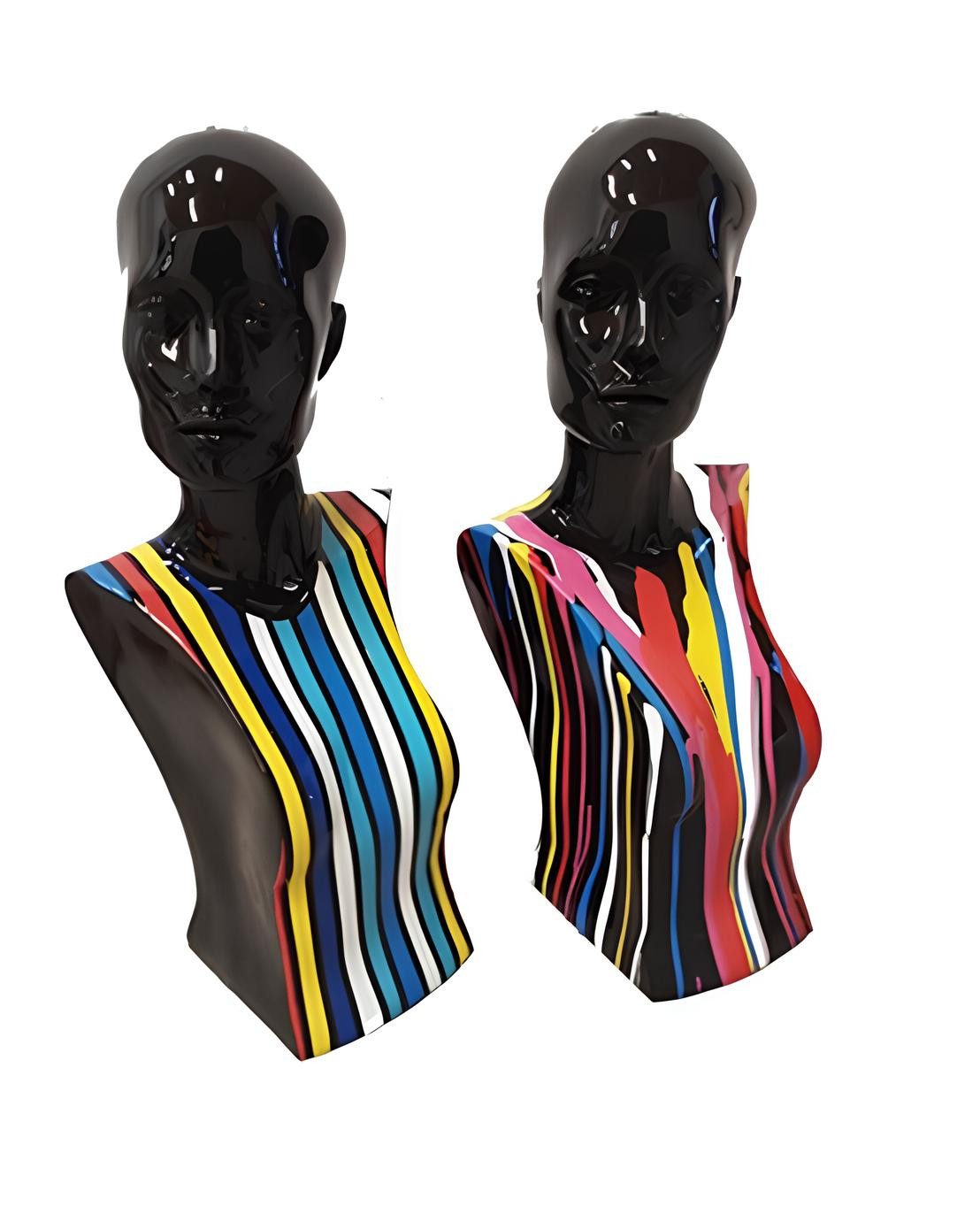 Xlmoebel Dekofigur Abstrakte Skulptur Frauen Büste Moderne Statue Kunst Bunt Neu, Made in Europa