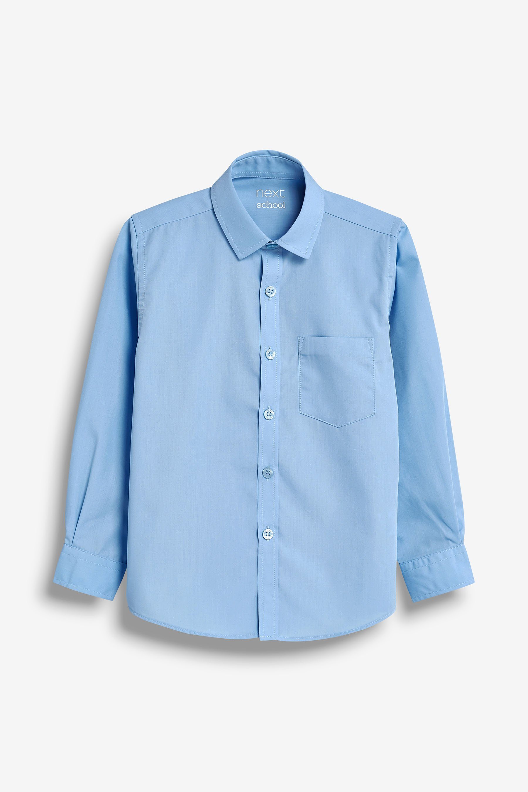 Next (2-tlg) (3-17 Langarmhemden Standard, Jahre), 2er-Pack Langarmhemd Blue