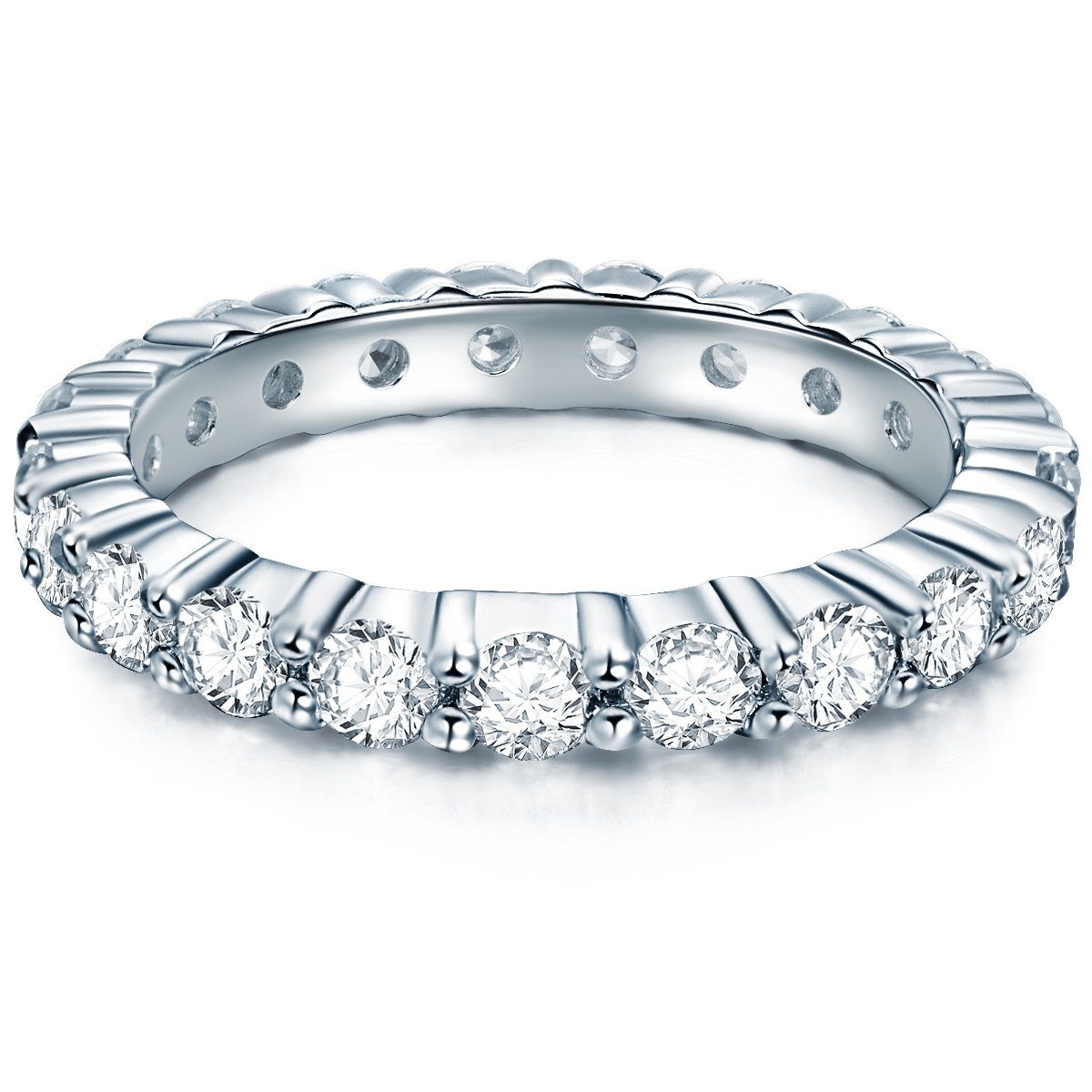 Trilani Silberring silber, mit Zirkonia im Brillant-Look