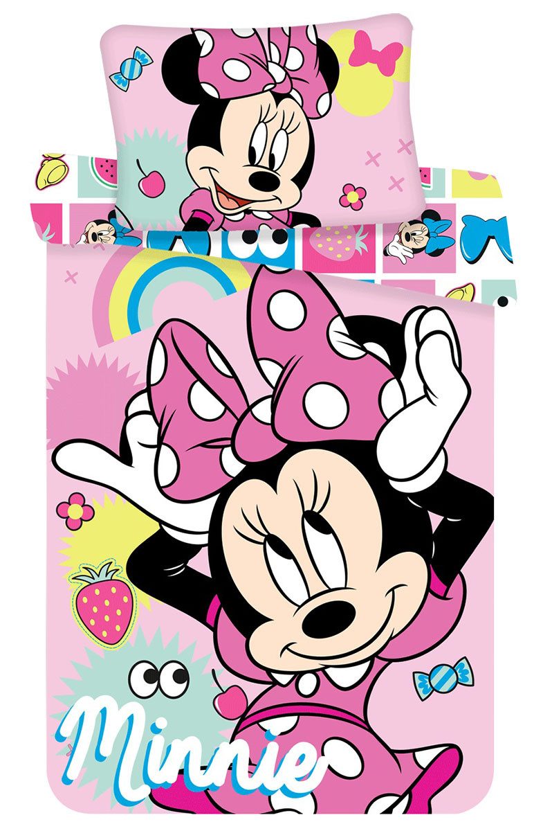 Disney Kinderbettwäsche Disney Baby Kinder Bettwäsche Minnie Maus, Renforcé, 2 teilig