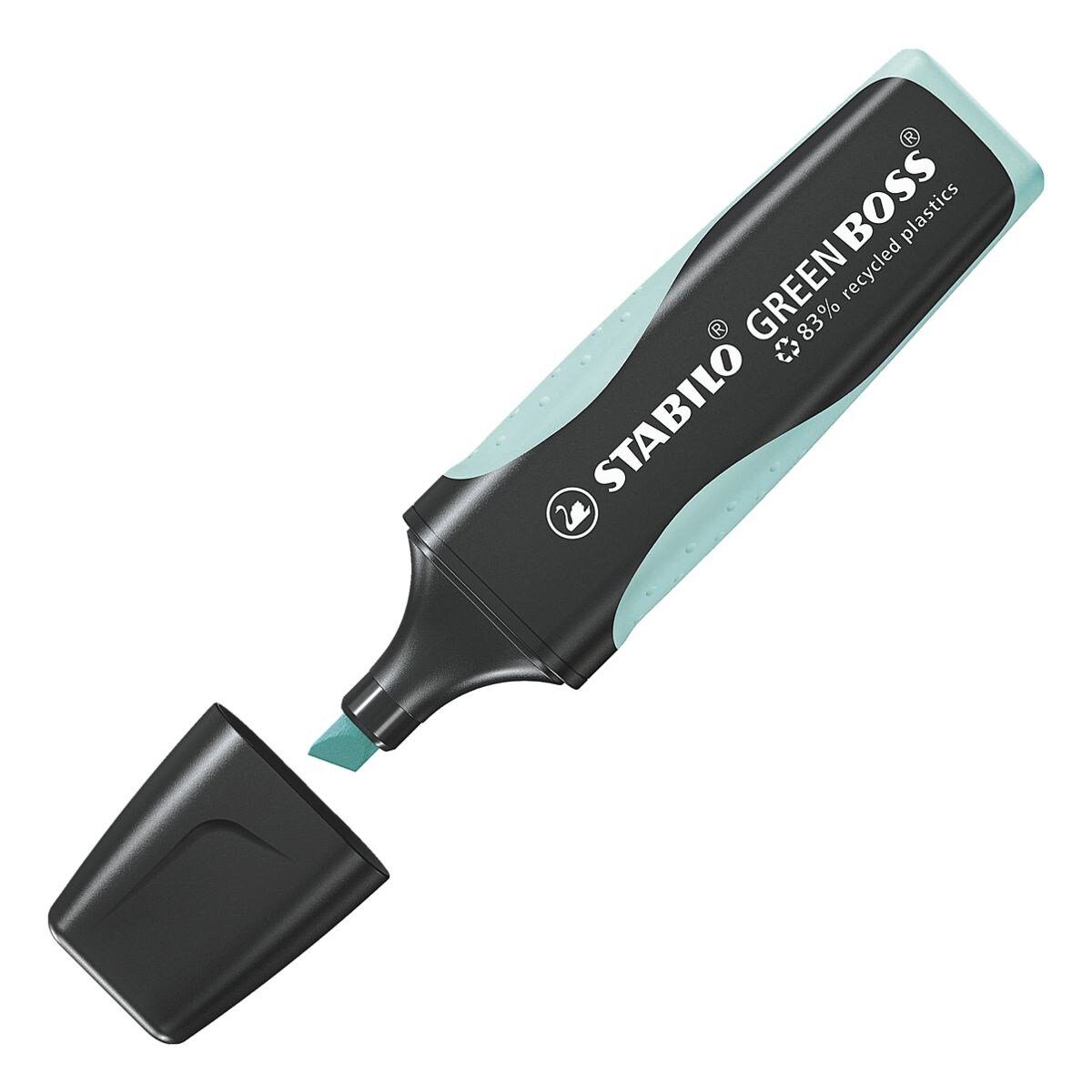 STABILO Marker Green BOSS®, (1-tlg), umweltfreundlicher Textmarker türkis