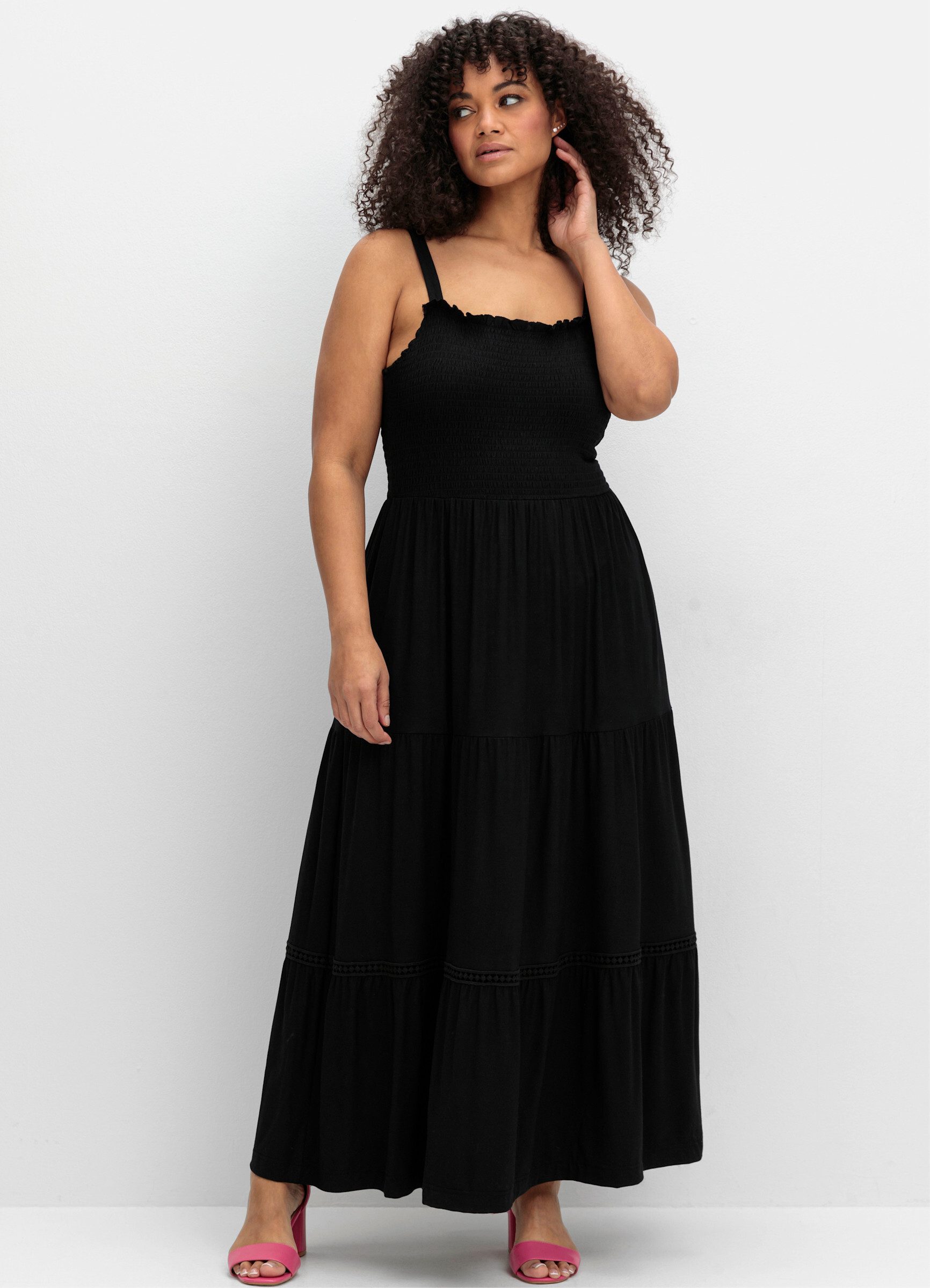 Sheego Jerseykleid Maxikleid günstig online kaufen