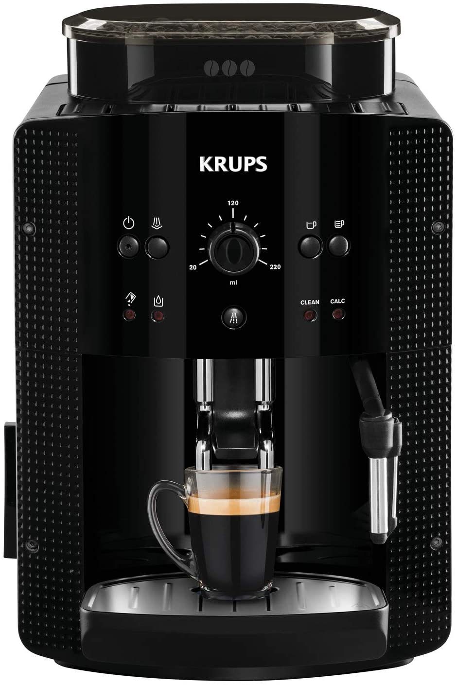 EA mit 81R8 1,8 Espressomaschine, l Krups 1450 Arabica Kaffeevollautomat W, 2-Tassen-Funktion, Kaffeevollautomat, Wassertank, Milchsystem CappucinoPlus-Düse