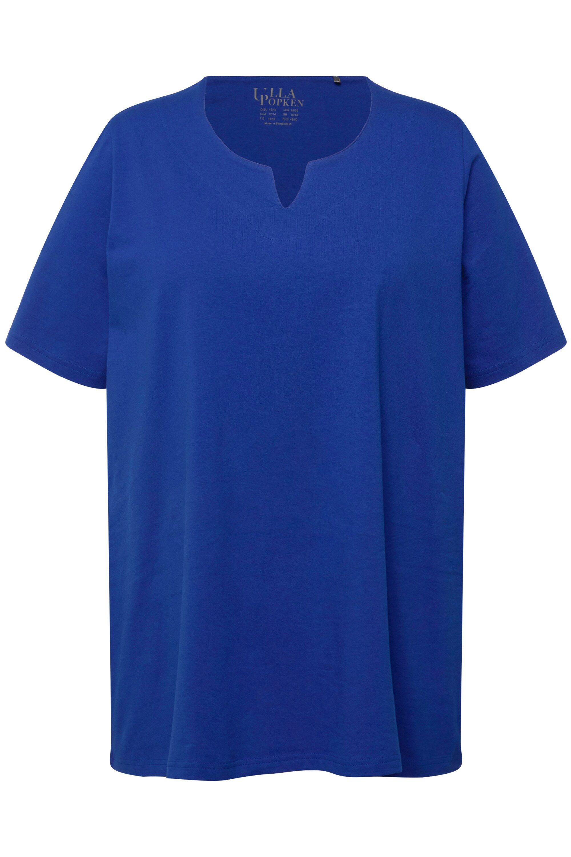 Ulla Popken T-Shirt T-Shirt A-Linie Tunika-Ausschnitt günstig online kaufen