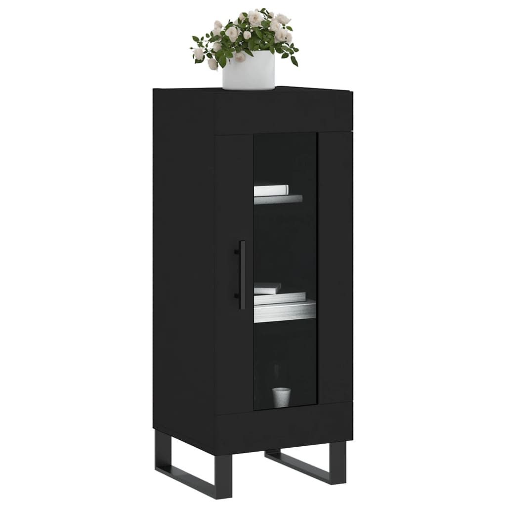vidaXL Sideboard Sideboard Schwarz 34,5x34x90 cm günstig online kaufen