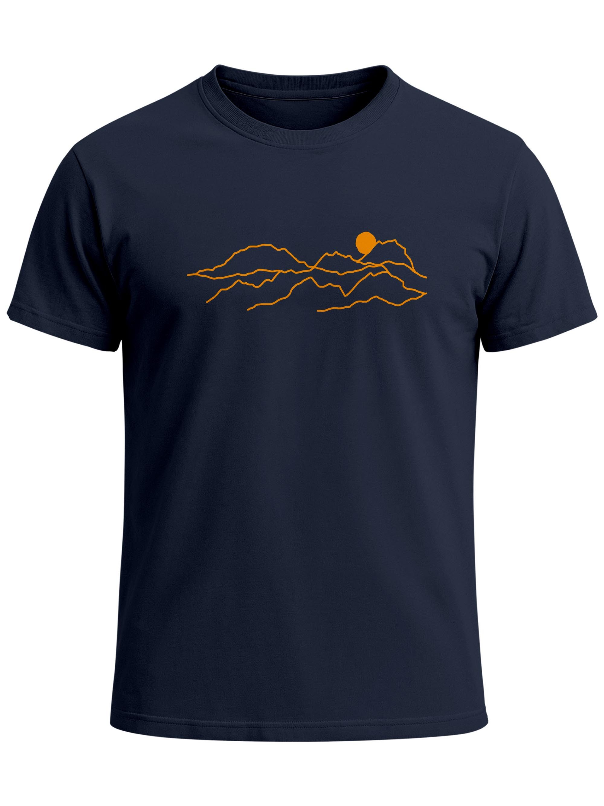 Print-Shirt Herren T-Shirt Fashion Printshirt aus Baumwolle – Modernes