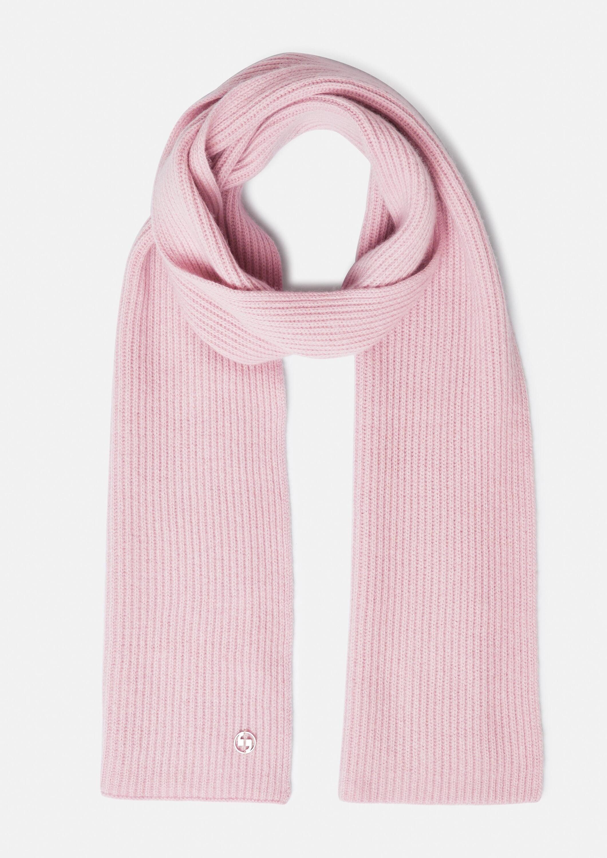 comma Schal Tuch, Strickschal aus Wolle mit Label-Emblem