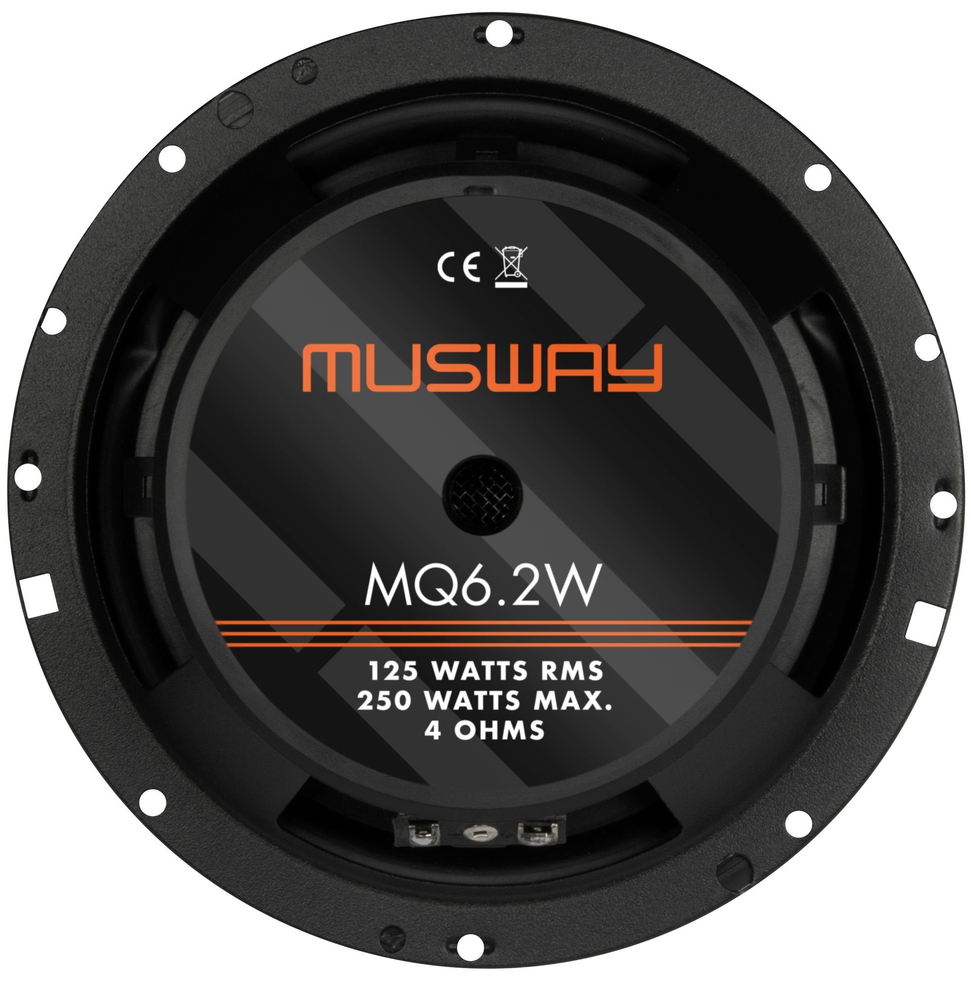 Kickbass MQ6.2W (Musway Musway Lautsprecher - Lautsprecher Kickbass) - MQ6.2W Musway Auto-Lautsprecher 16,5cm 16,5cm