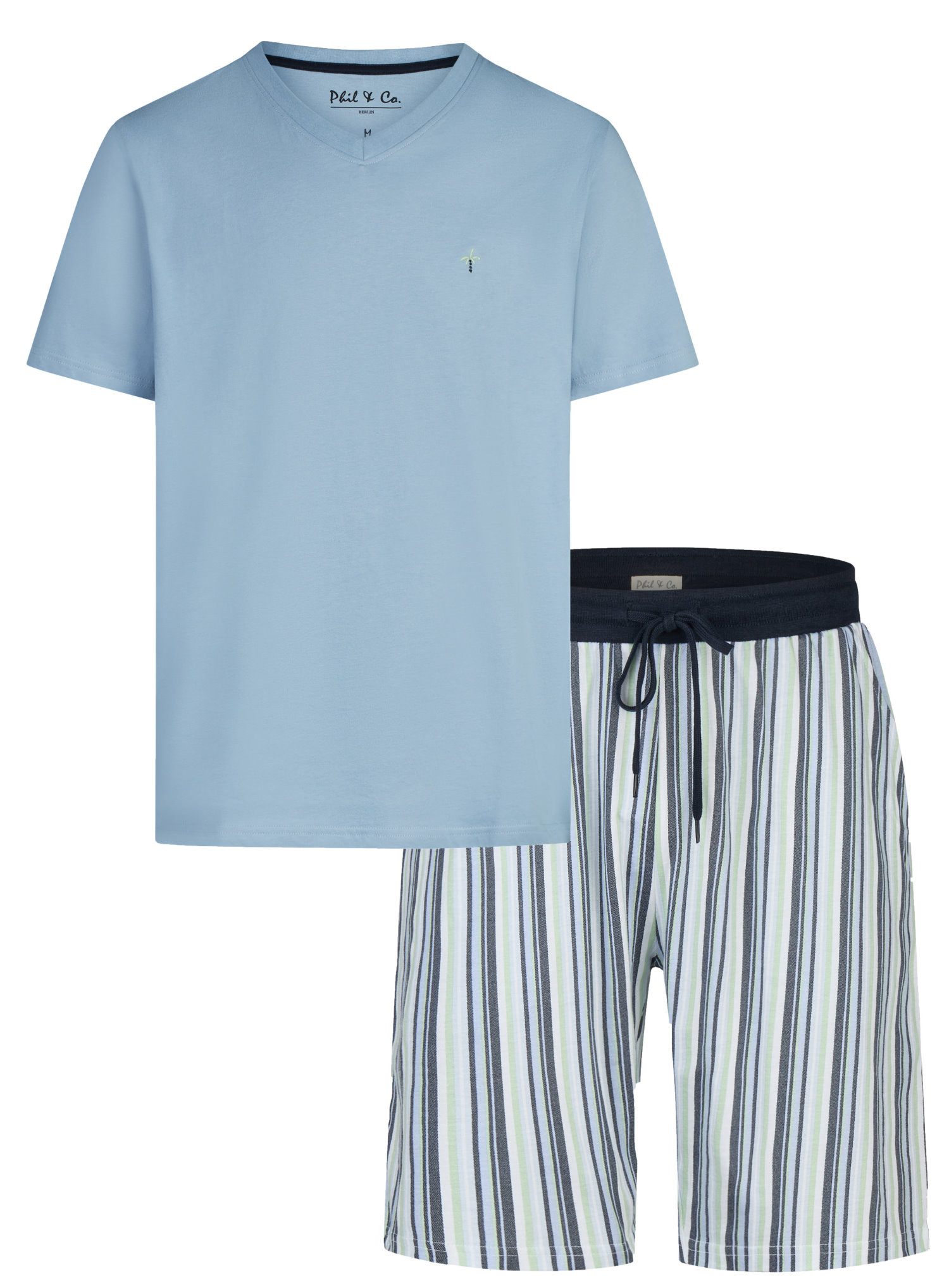 Shorty Herren Schlafanzug kurz