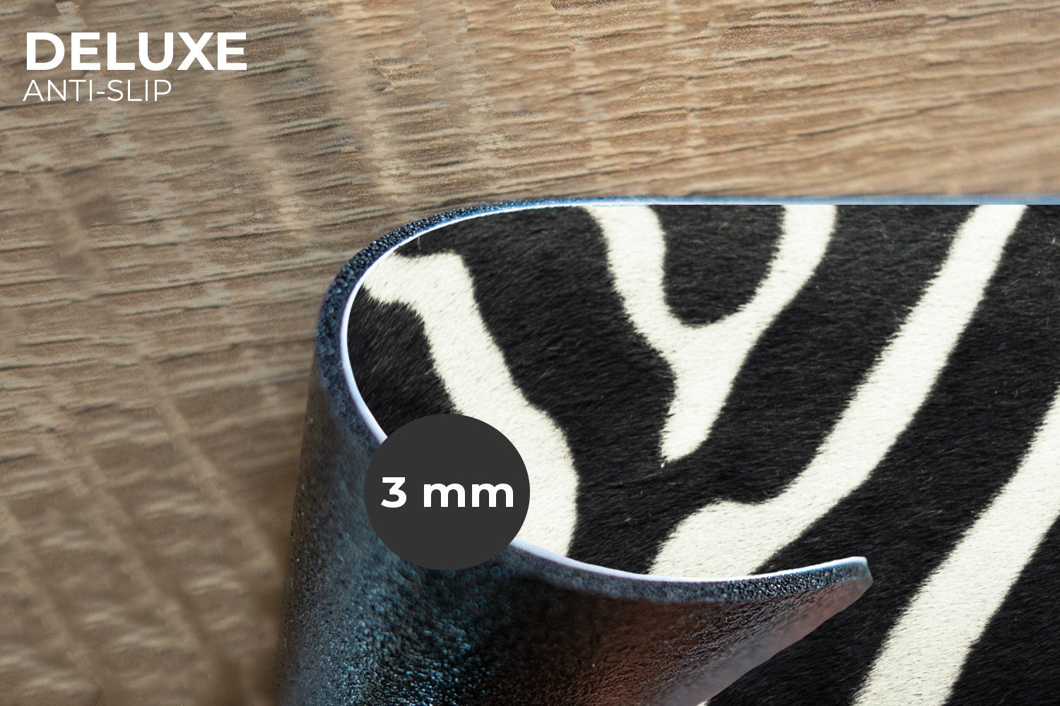MuchoWow Platzset Tiermuster - Zebra - Schwarz - Weiß, (6-St), Platzsets, Tischset, Abwaschbar, Tischsets, Platzdeckchen