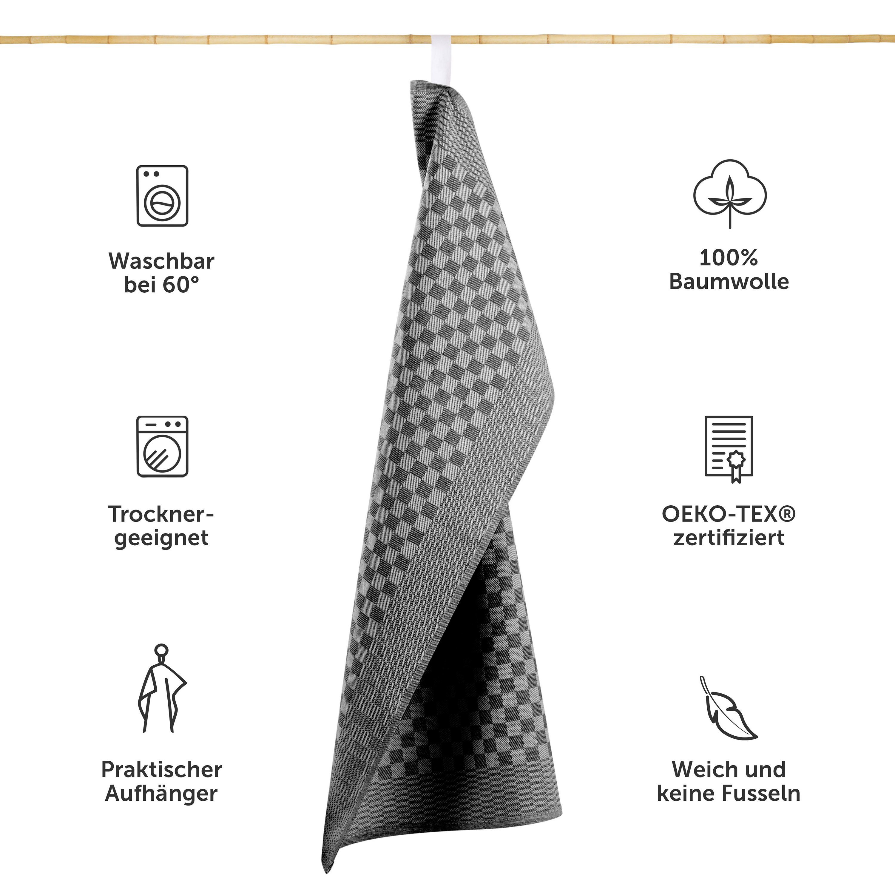 Blumtal Geschirrtuch Premium Geschirrhandtücher in 50 x 70 cm, (Set, 20-tlg günstig online kaufen