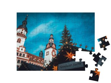 puzzleYOU Puzzle Weihnachtsmarkt in Chemnitz, 48 Puzzleteile, puzzleYOU-Kollektionen
