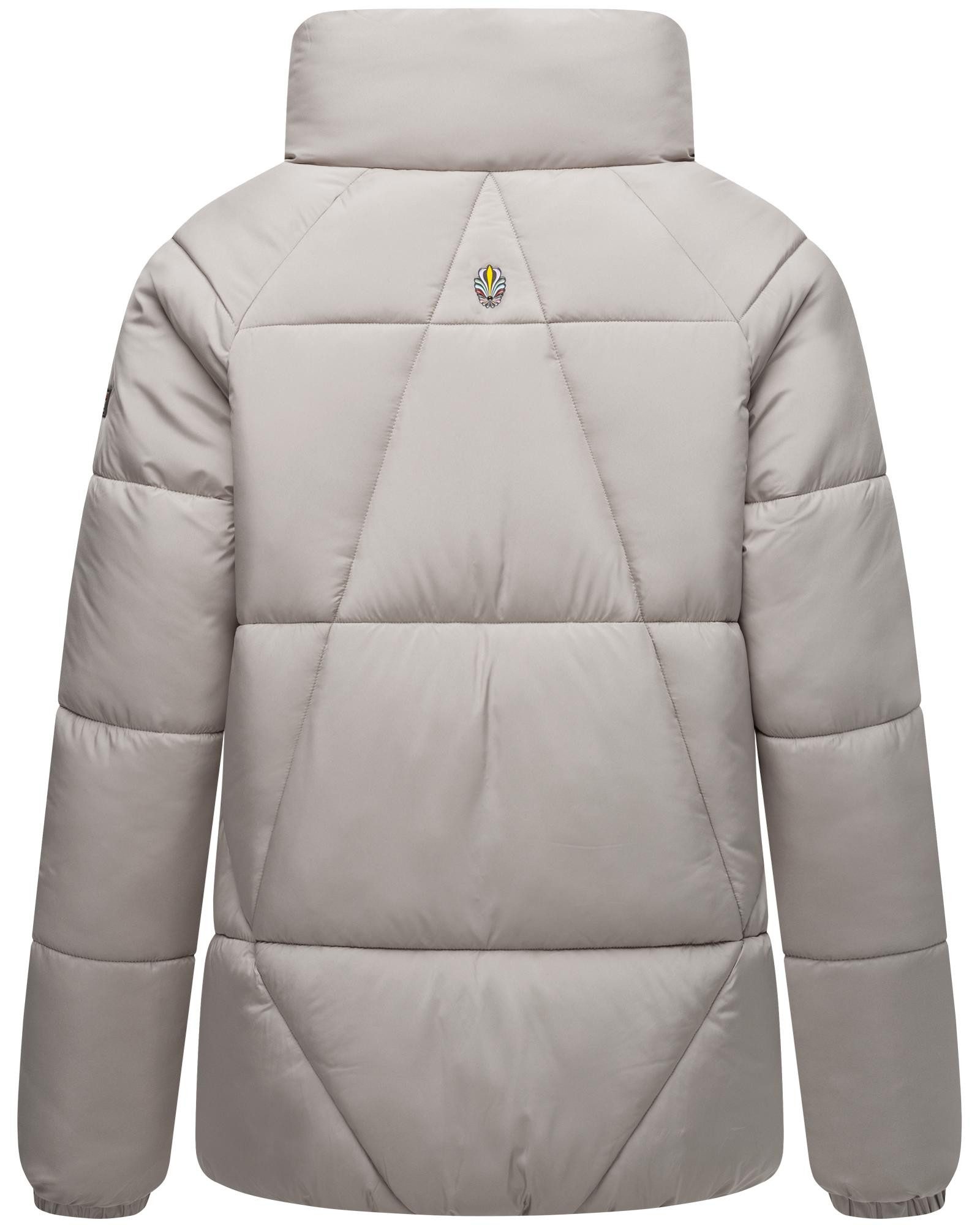 Navahoo Steppjacke Schokolinaa 14 Winterjacke mit modischer Steppung & hohem Kragen