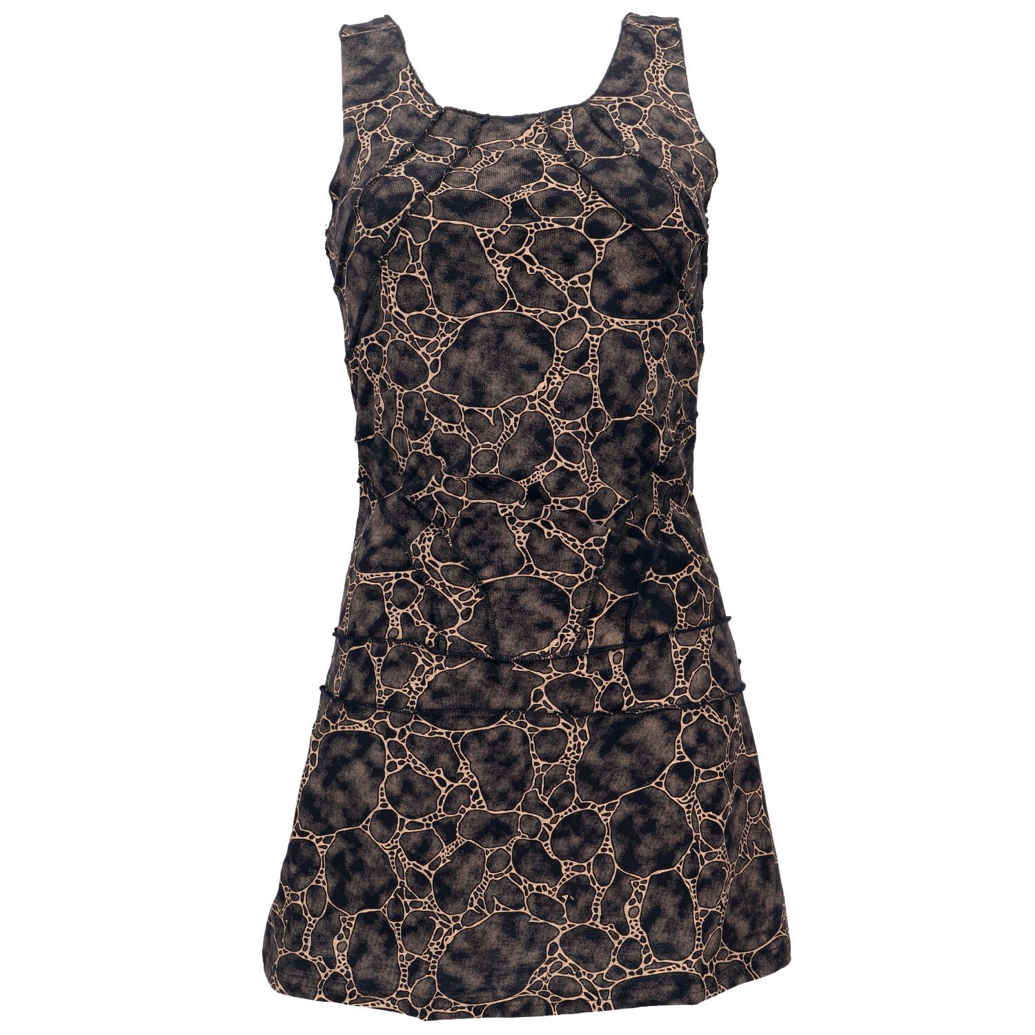 Midikleid Ethno Minikleid, Festival Goakleid mit Overlock..